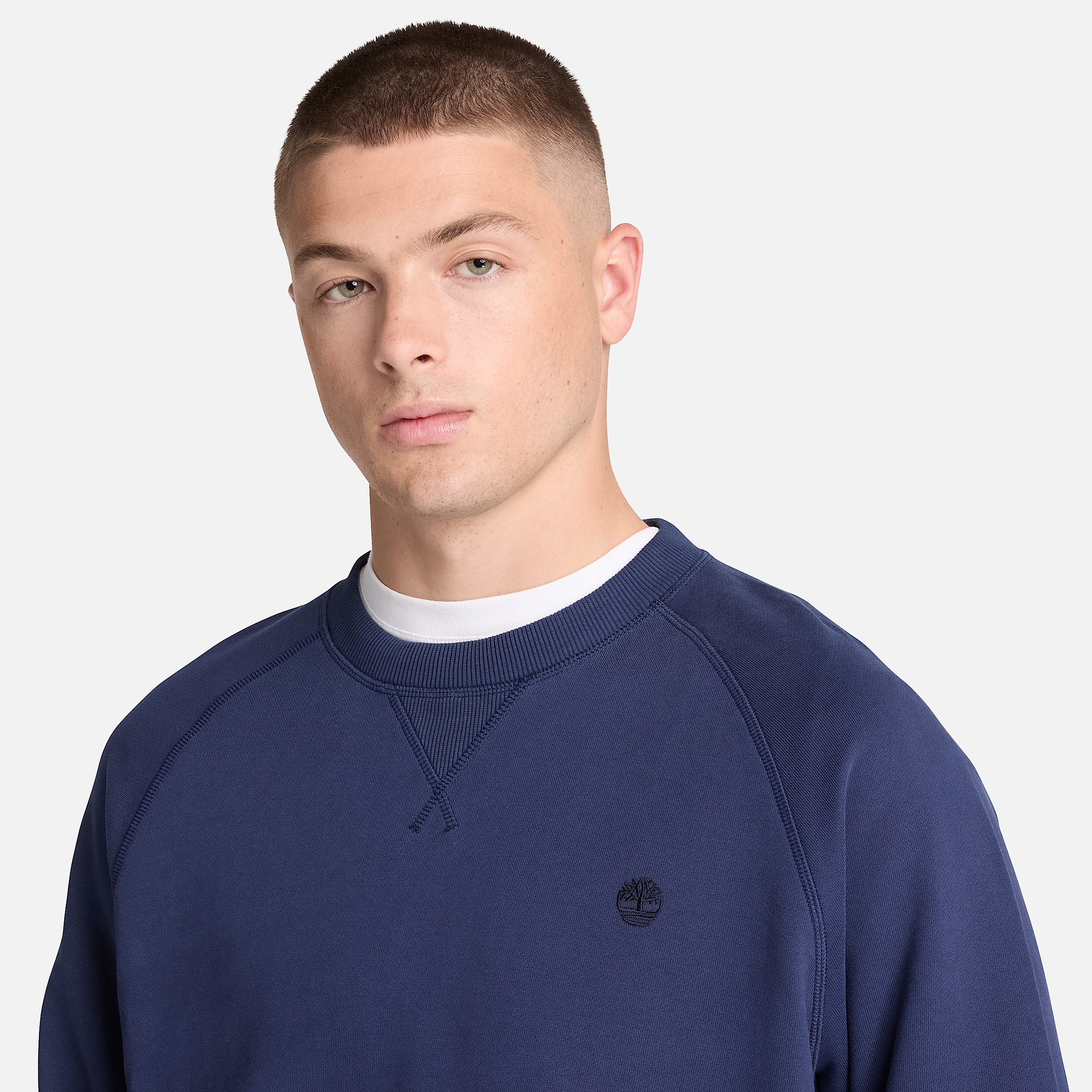 Exeter River Crew Sweatshirt for Men in Dark Blue TBL Blue ALT3