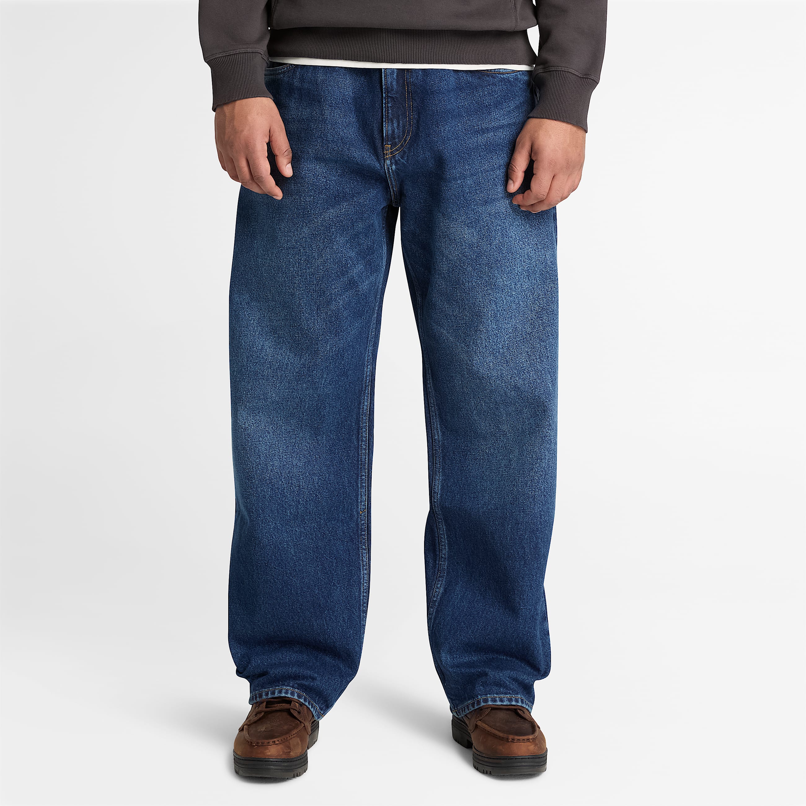 Lstsiddende denimbukser til mnd i mrkebl TBL Bl ALT1