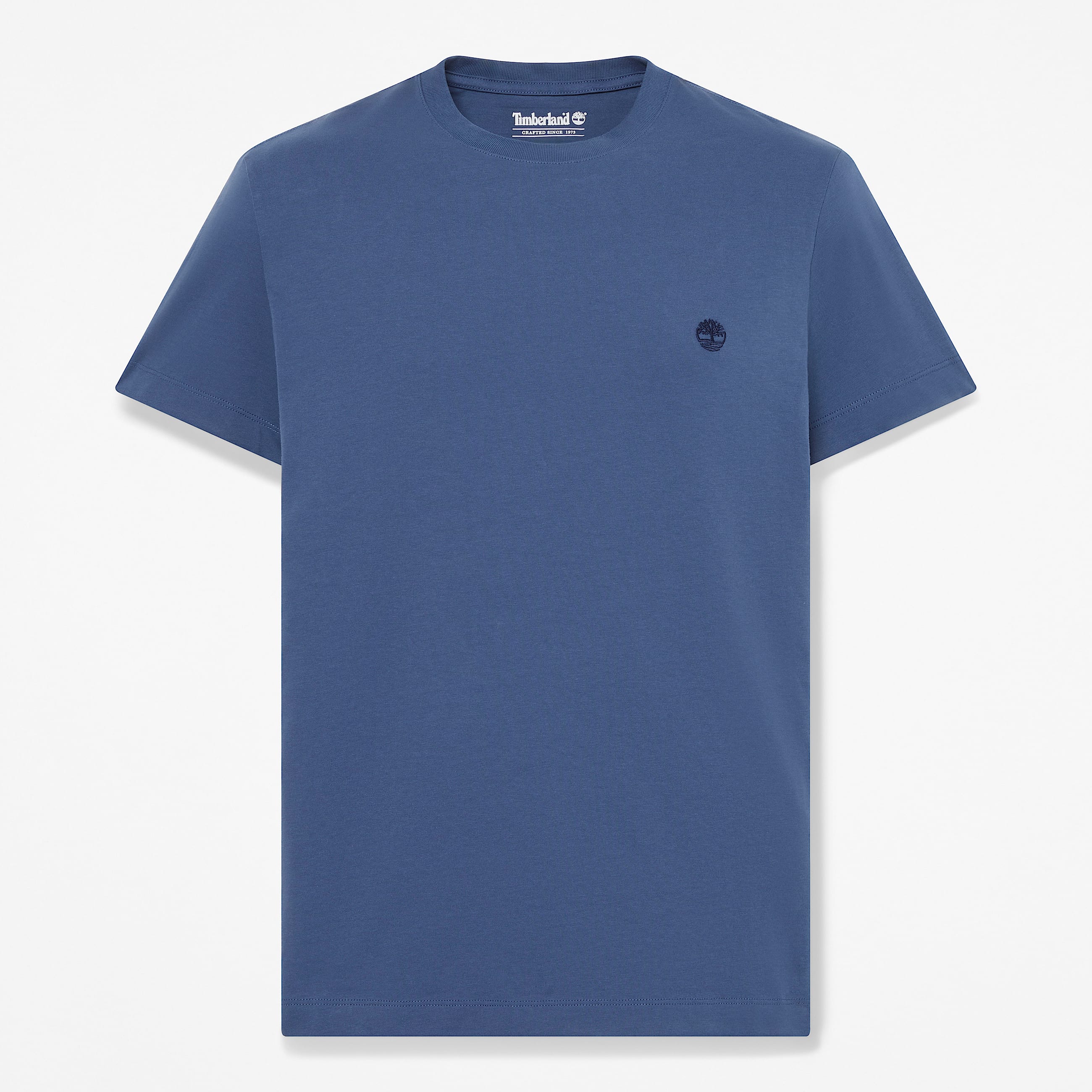 Dunstan River Slim ShortSleeve TShirt for Men in Dark Blue TBL Blue HERO