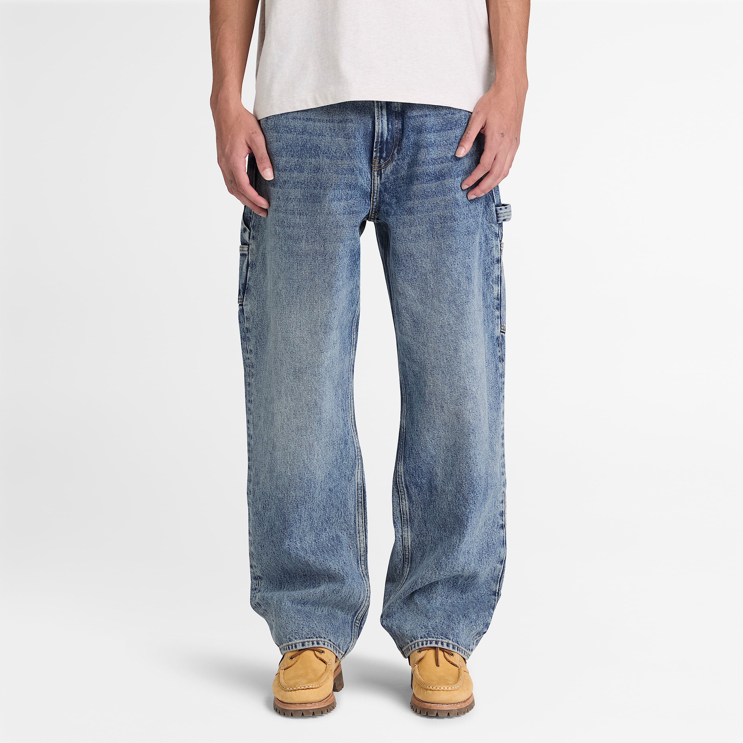 Carpenter Denim Trouser for Men in Light Blue TBL Blue ALT1
