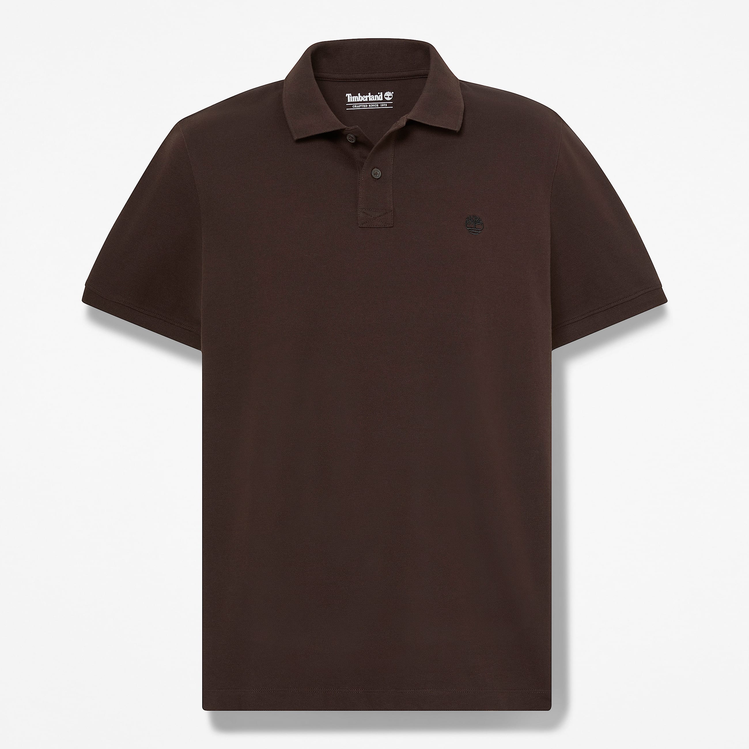 Oyster River Regular Short-Sleeve Polo for Men in Dark Brown