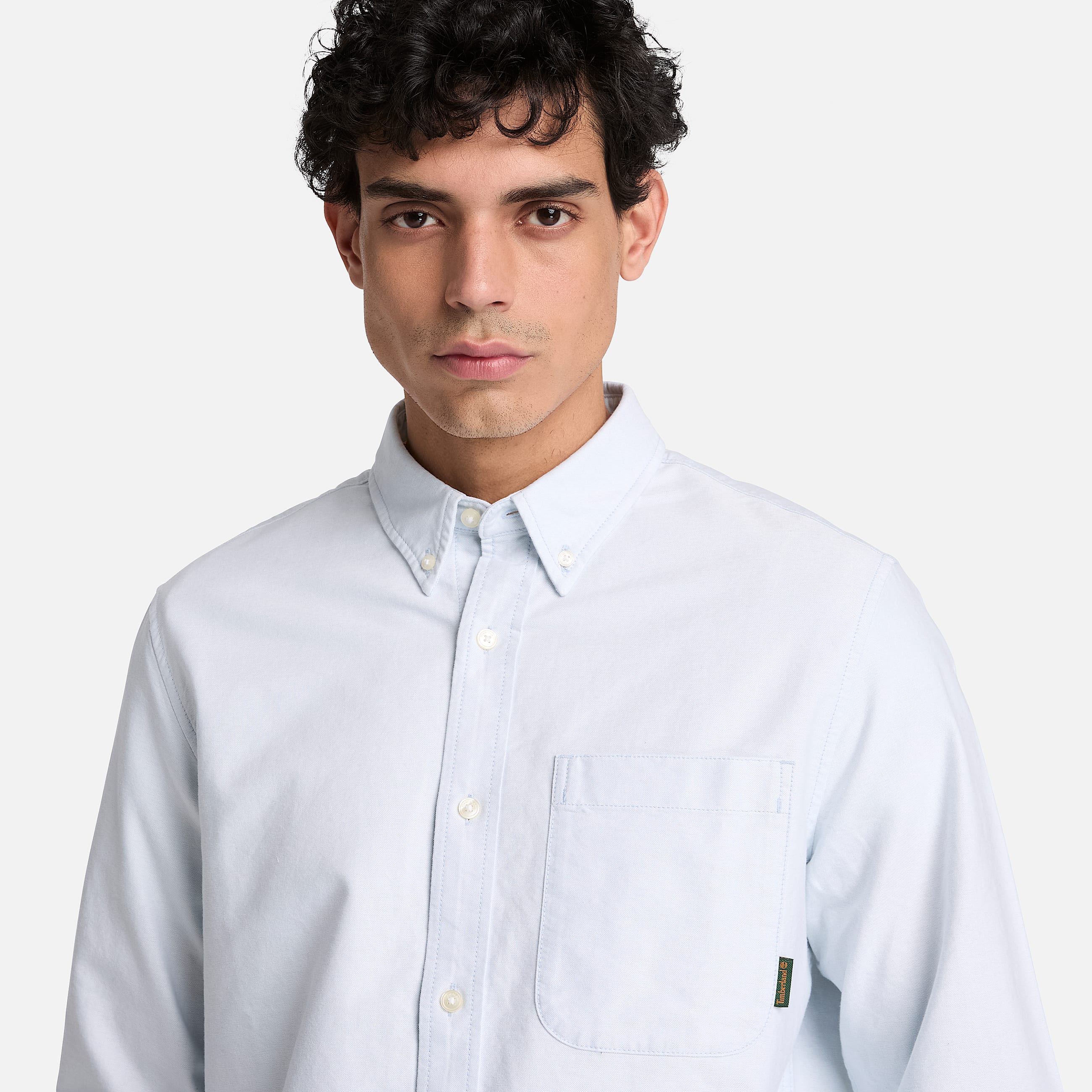 Chemise oxford Lake Warner pour homme en bleu TBL bleu ALT3