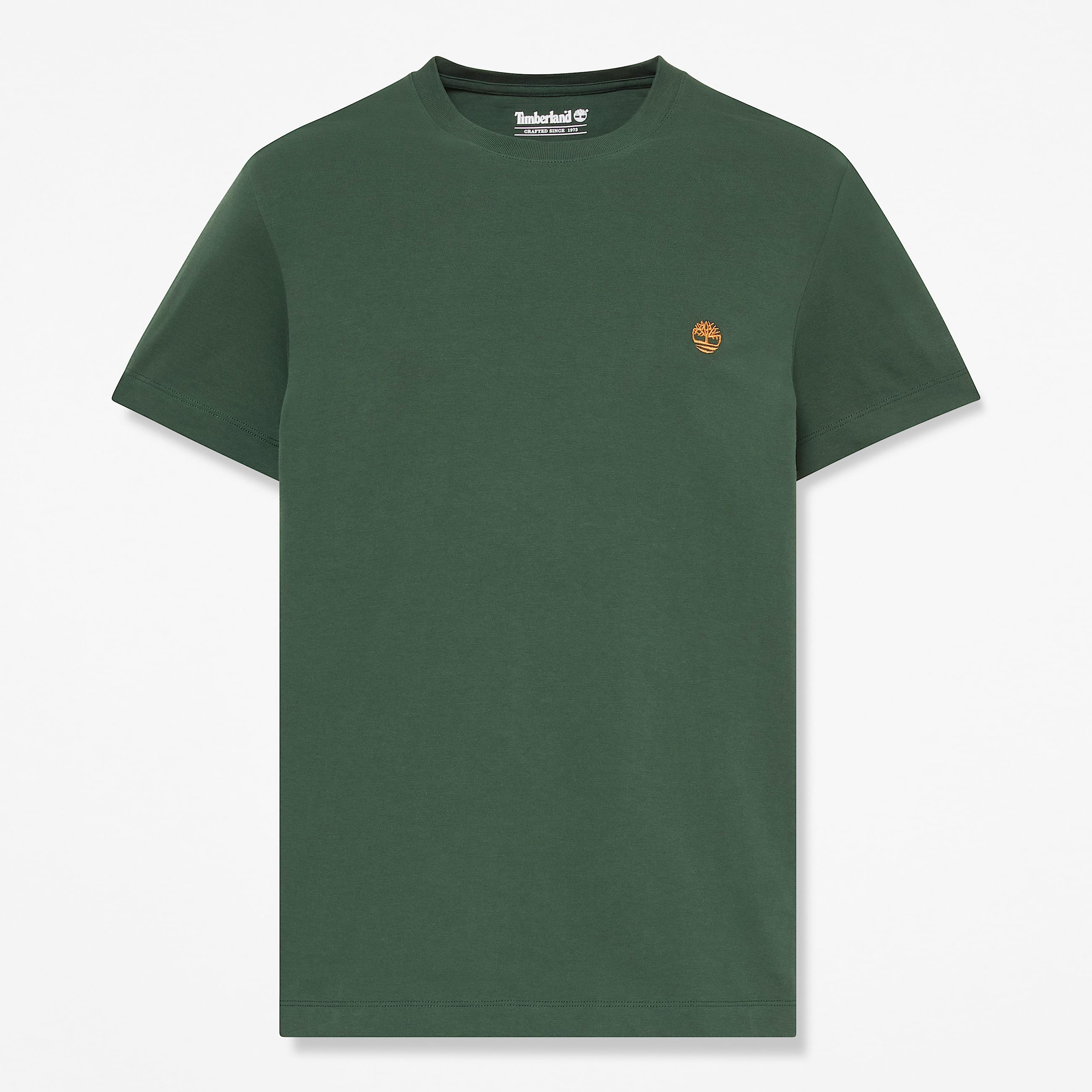 Dunstan River Slim ShortSleeve TShirt for Men in Dark Green TBL Green HERO