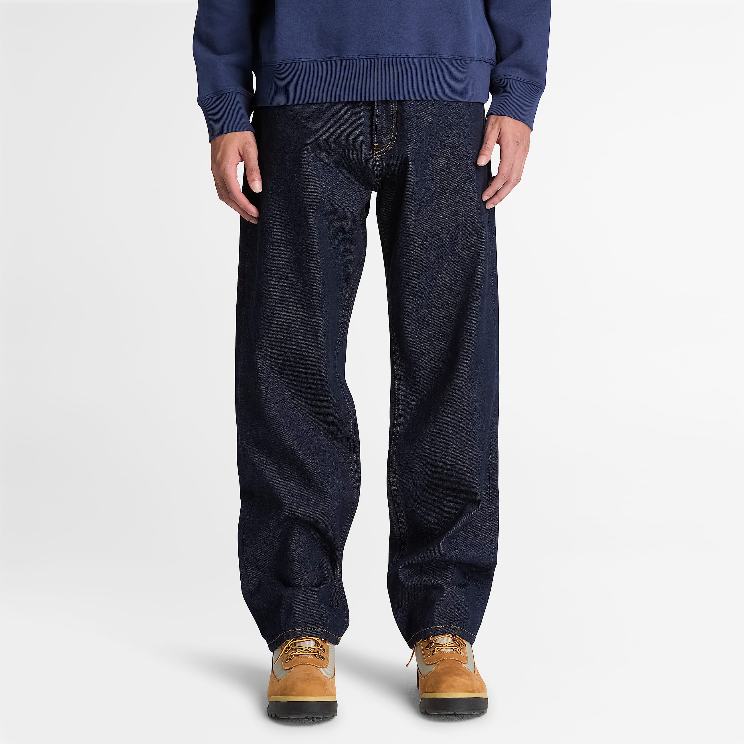 Vaqueros holgados para hombre en azul oscuro TBL azul ALT1