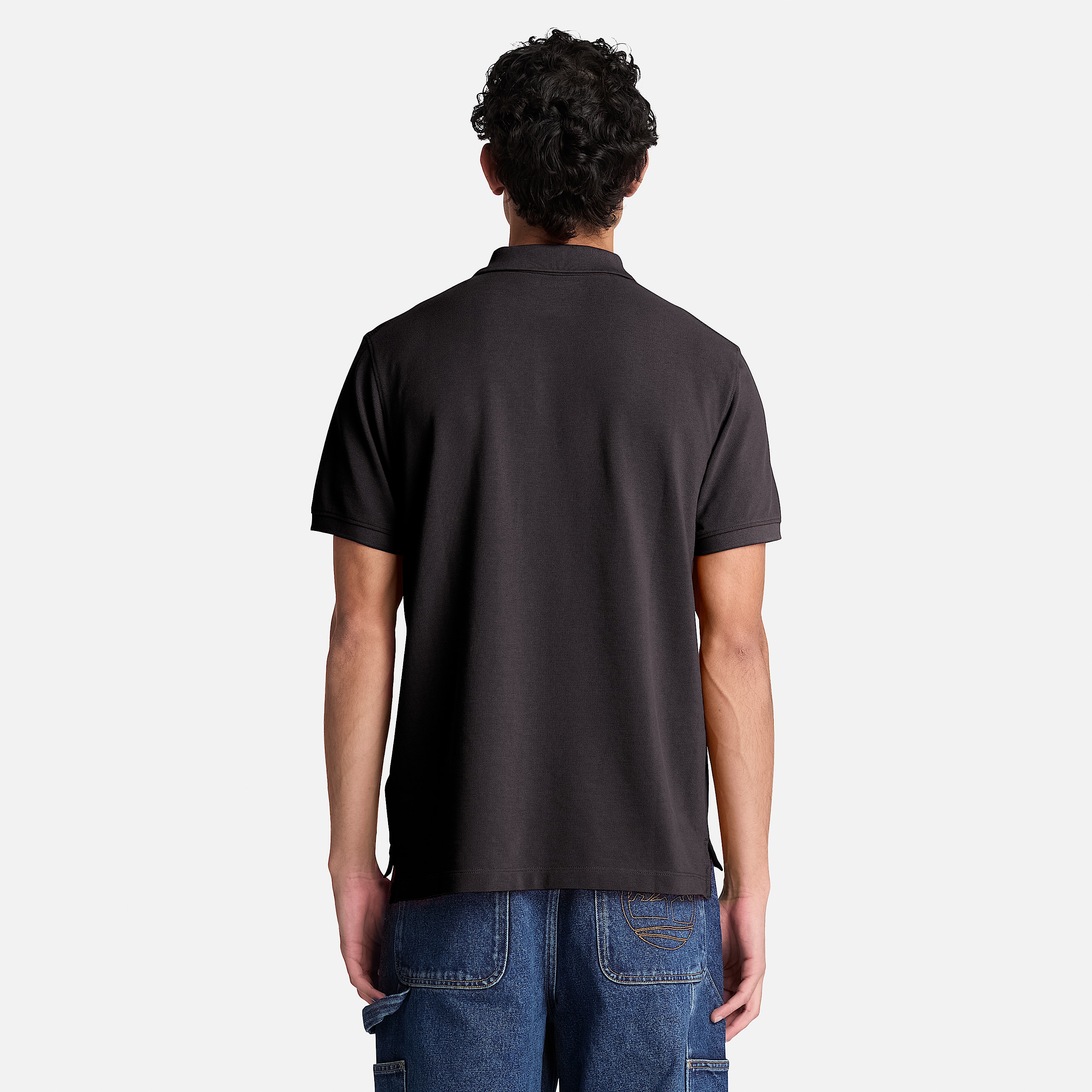 Millers River ShortSleeve Polo for Men in Black TBL Black ALT8