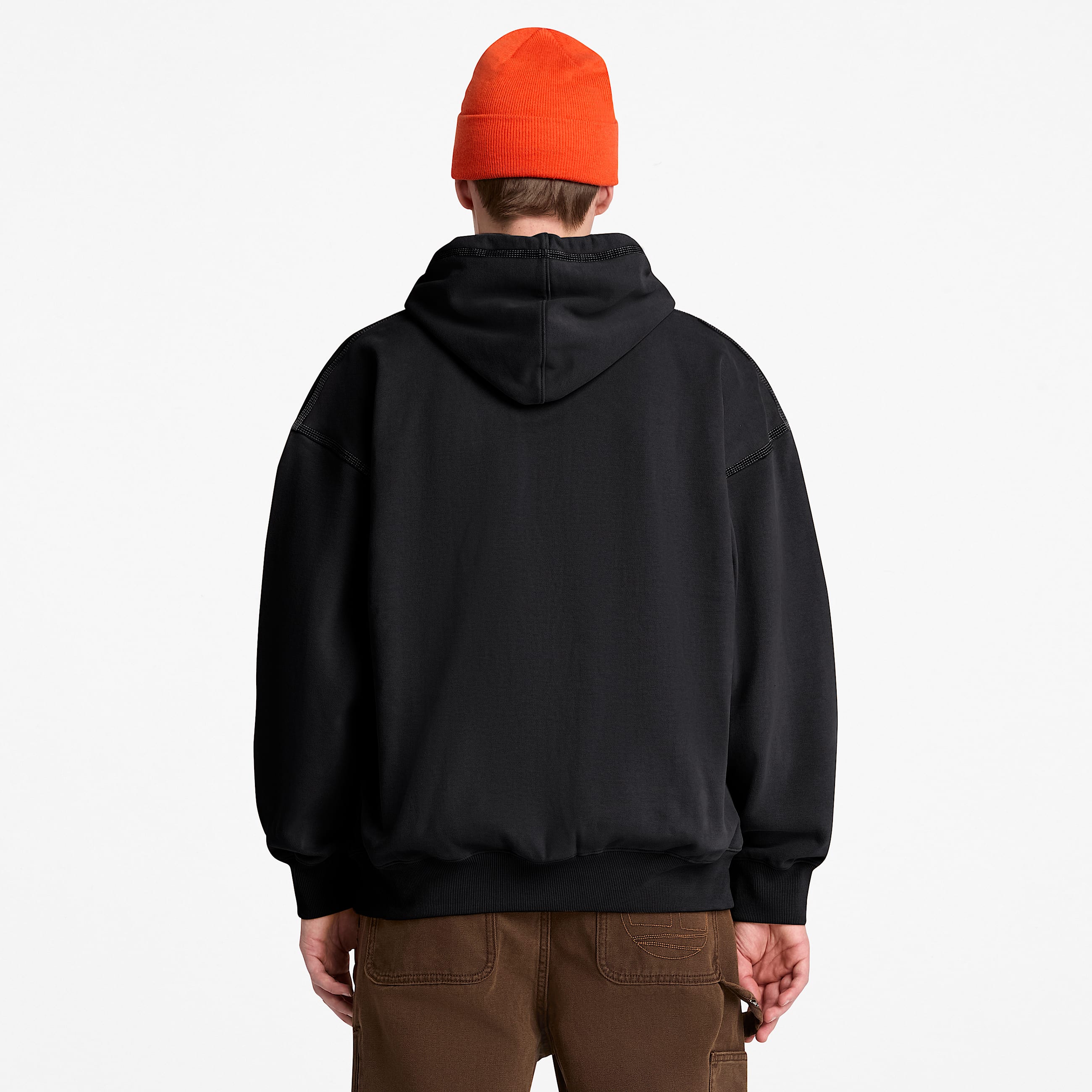Sweat  capuche zipp Iconic pour homme en noir TBL noir ALT8