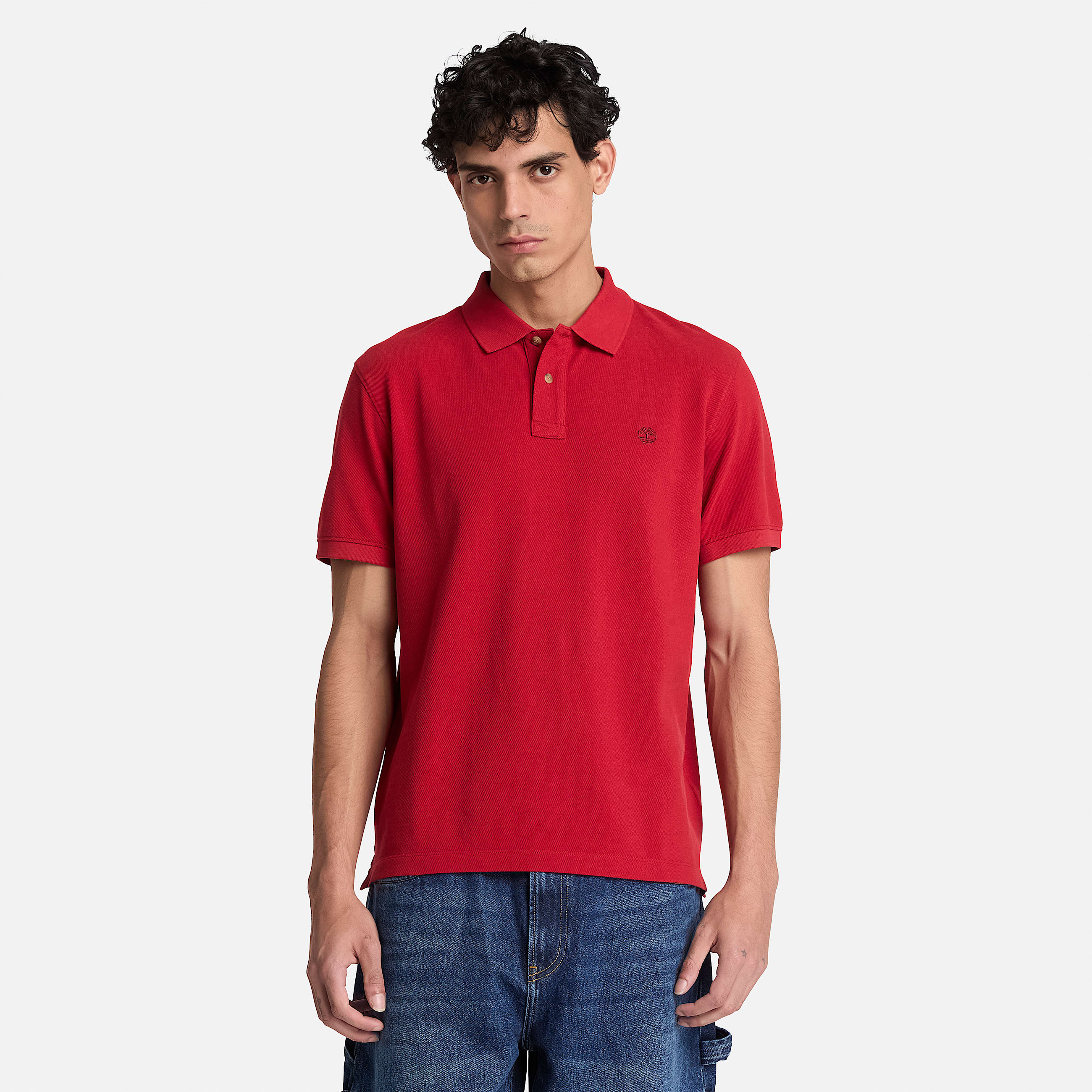Millers River ShortSleeve Polo for Men in Red TBL Red ALT1