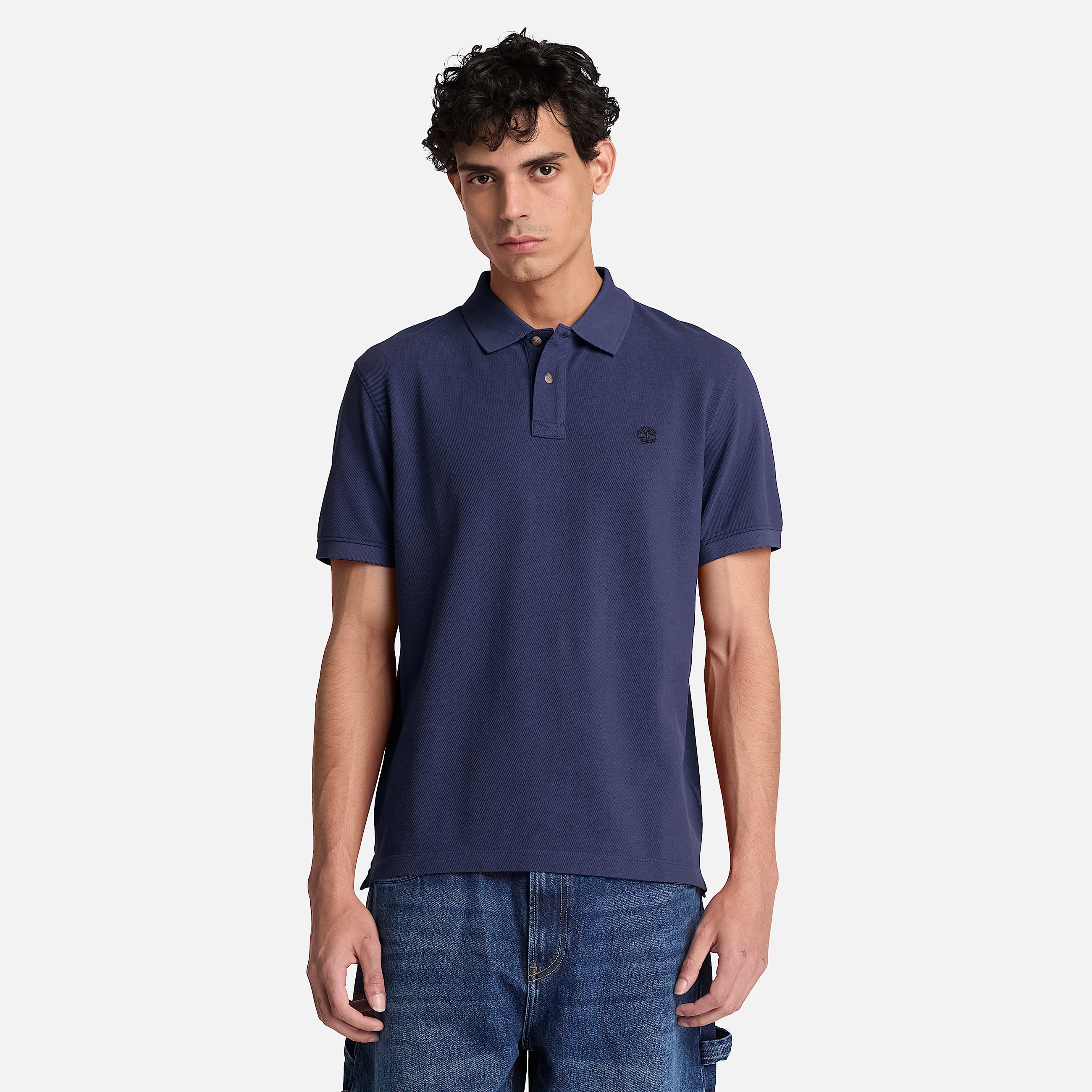Millers River ShortSleeve Polo for Men in Dark Blue TBL Blue ALT1