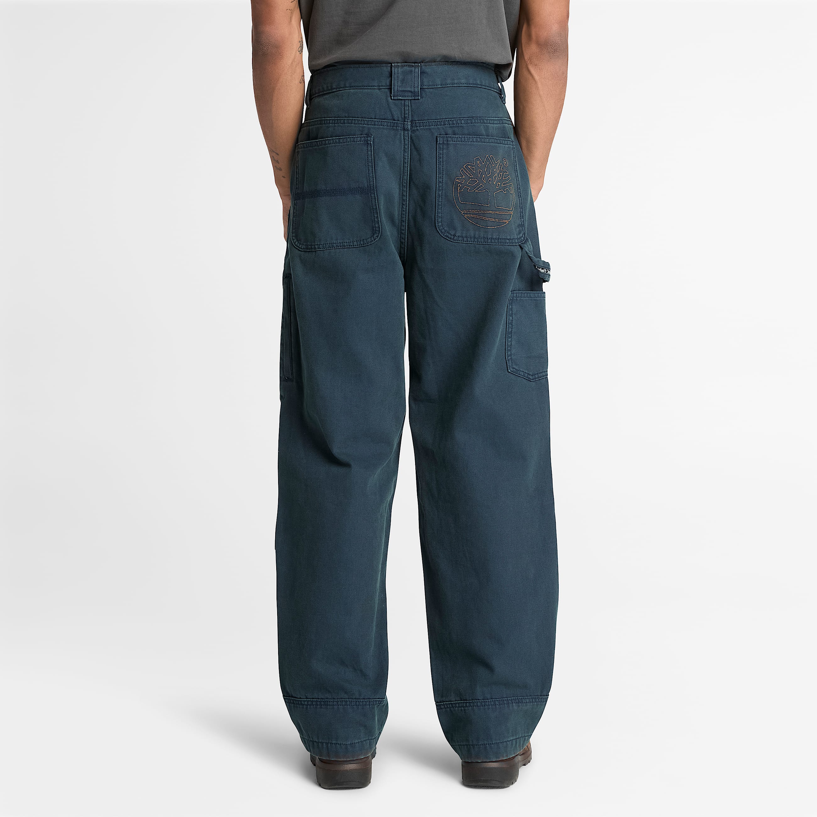 Rindge CarpenterHose aus Canvas mit verstrkten Knien fr Herren in Dunkelblau TBL Blau ALT8