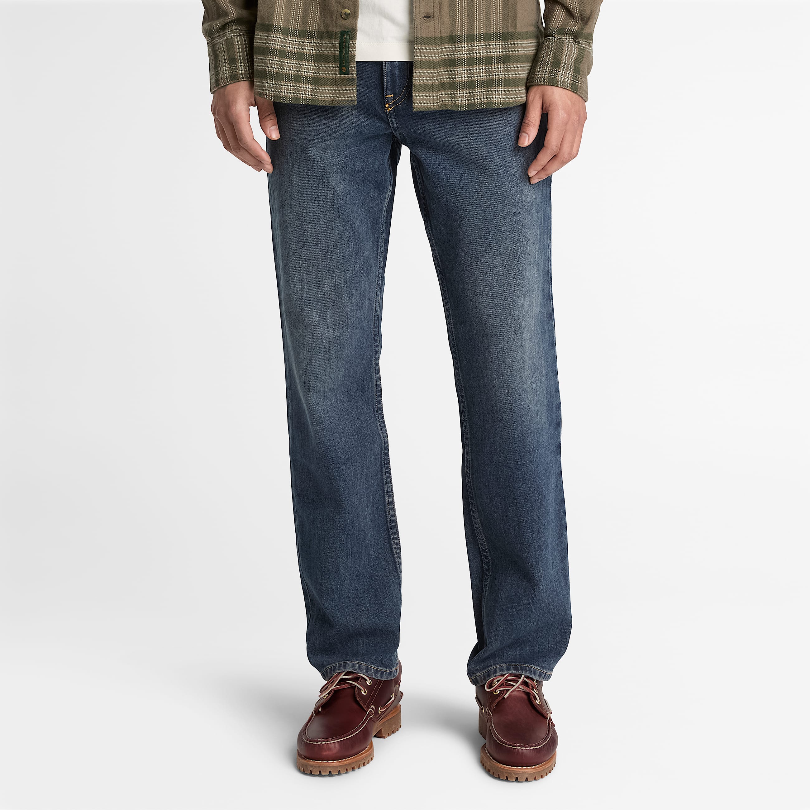 Straight Denim Trouser for Men in Dark Blue TBL Blue ALT1