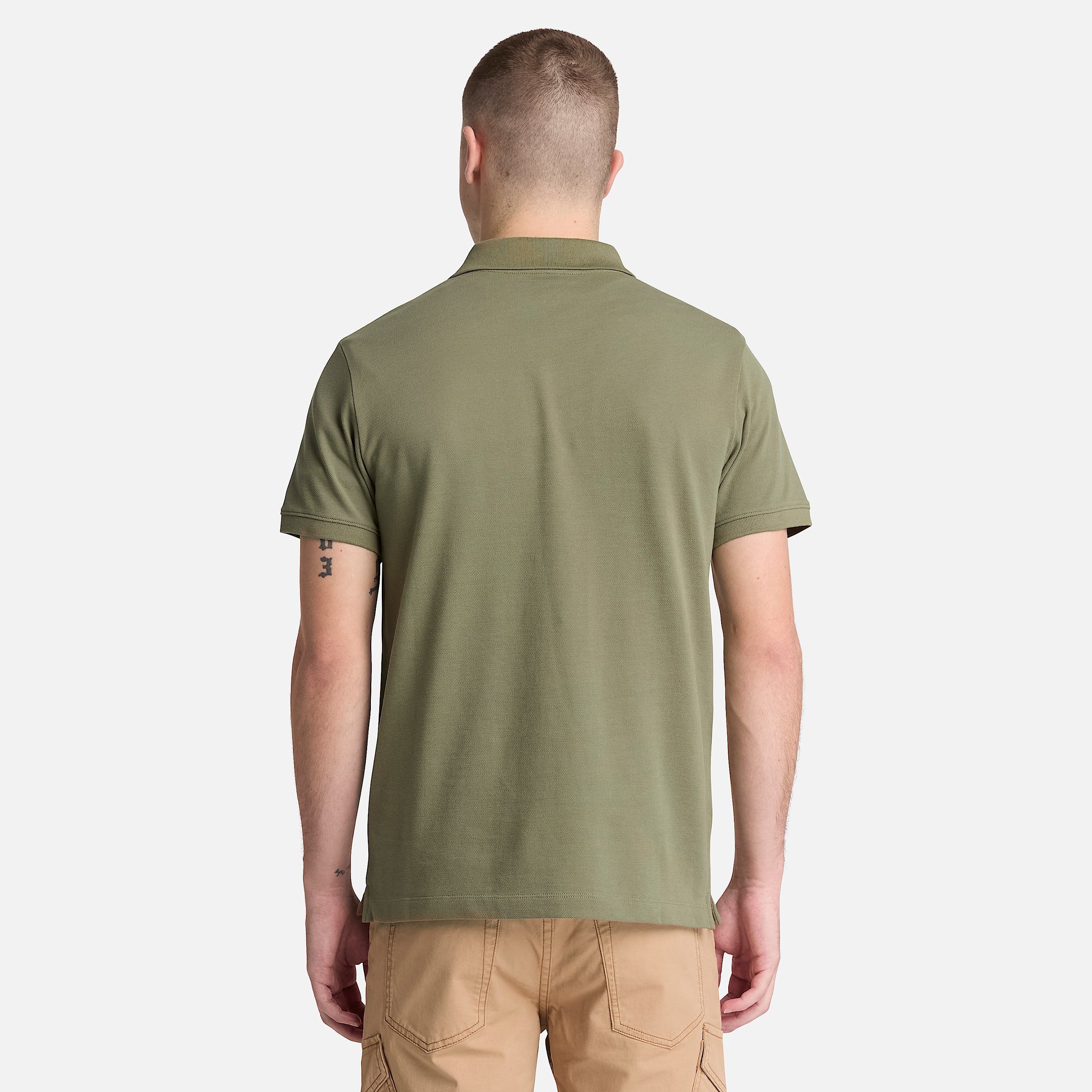 Oyster River Slim Short-Sleeve Polo for Men in Green