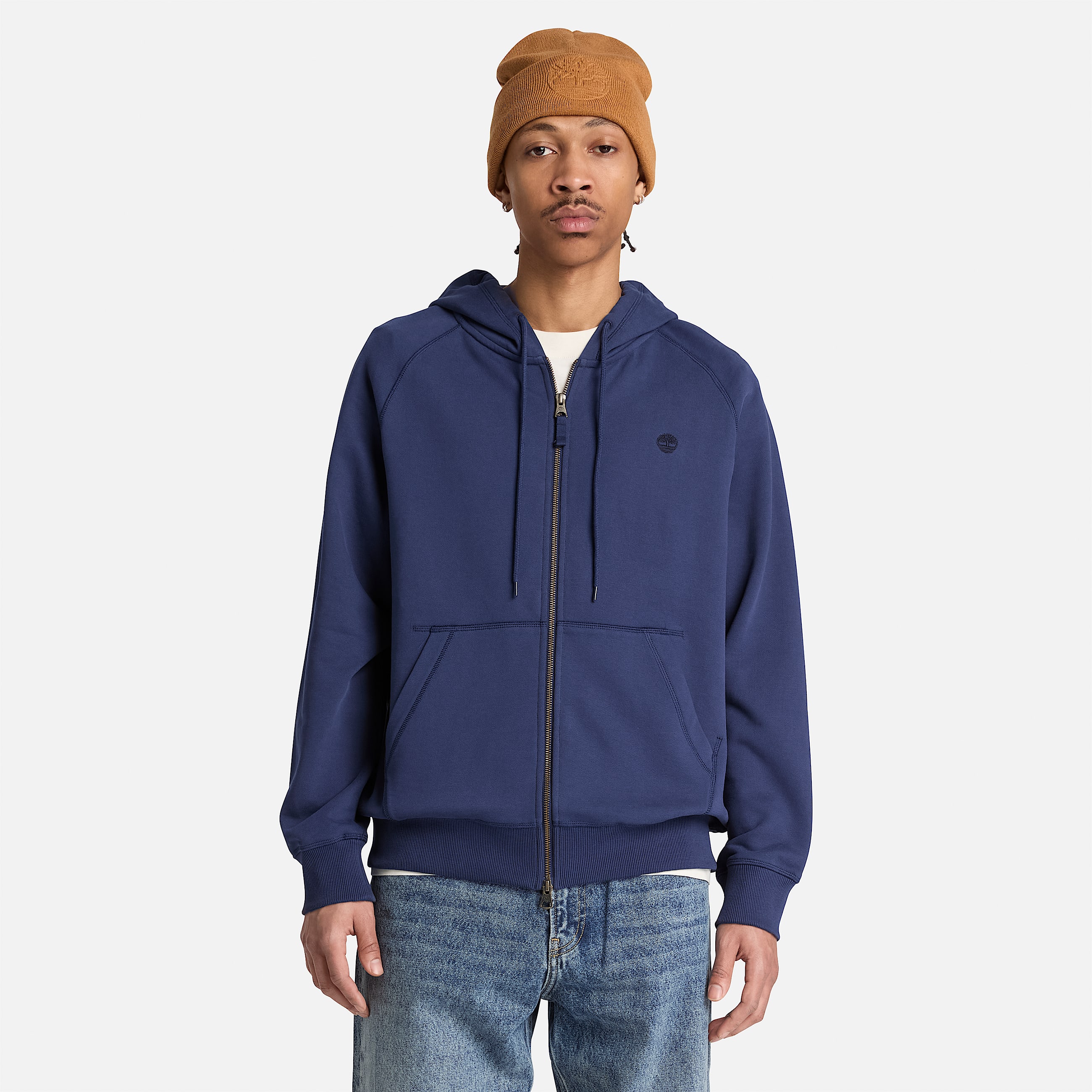 Exeter River FullZip Hoodie for Men in Dark Blue TBL Blue ALT1