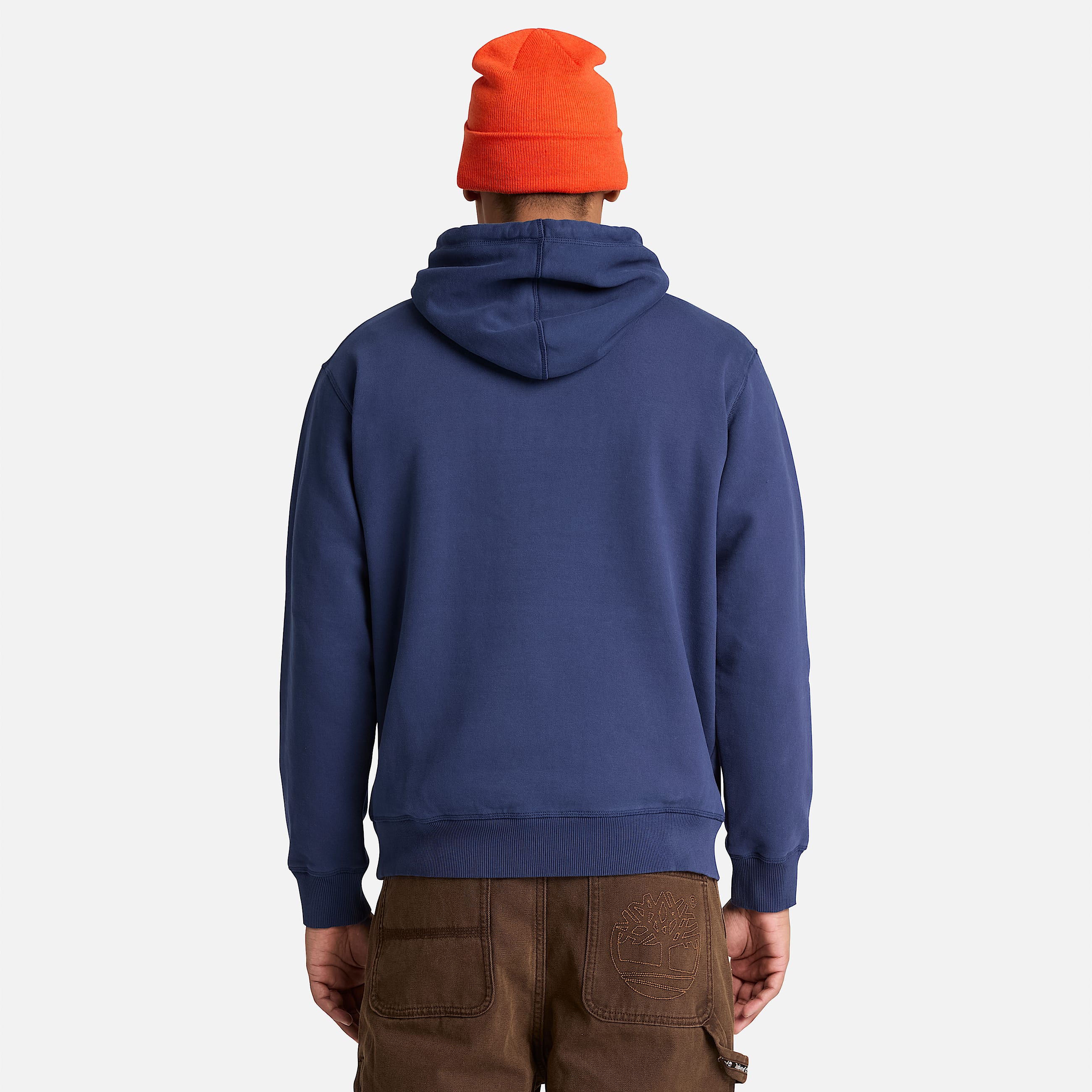 Established 1973 Embroidered Logo Hoodie for Men in Dark Blue TBL Blue ALT8