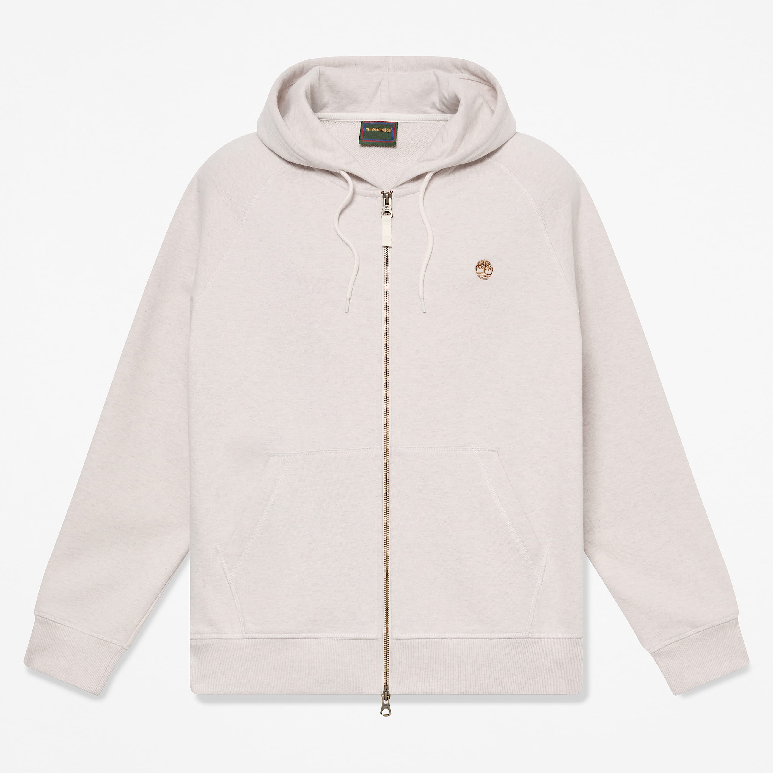 Sudadera con capucha y cremallera integral Exeter River para hombre en Beis claro TBL beis HERO
