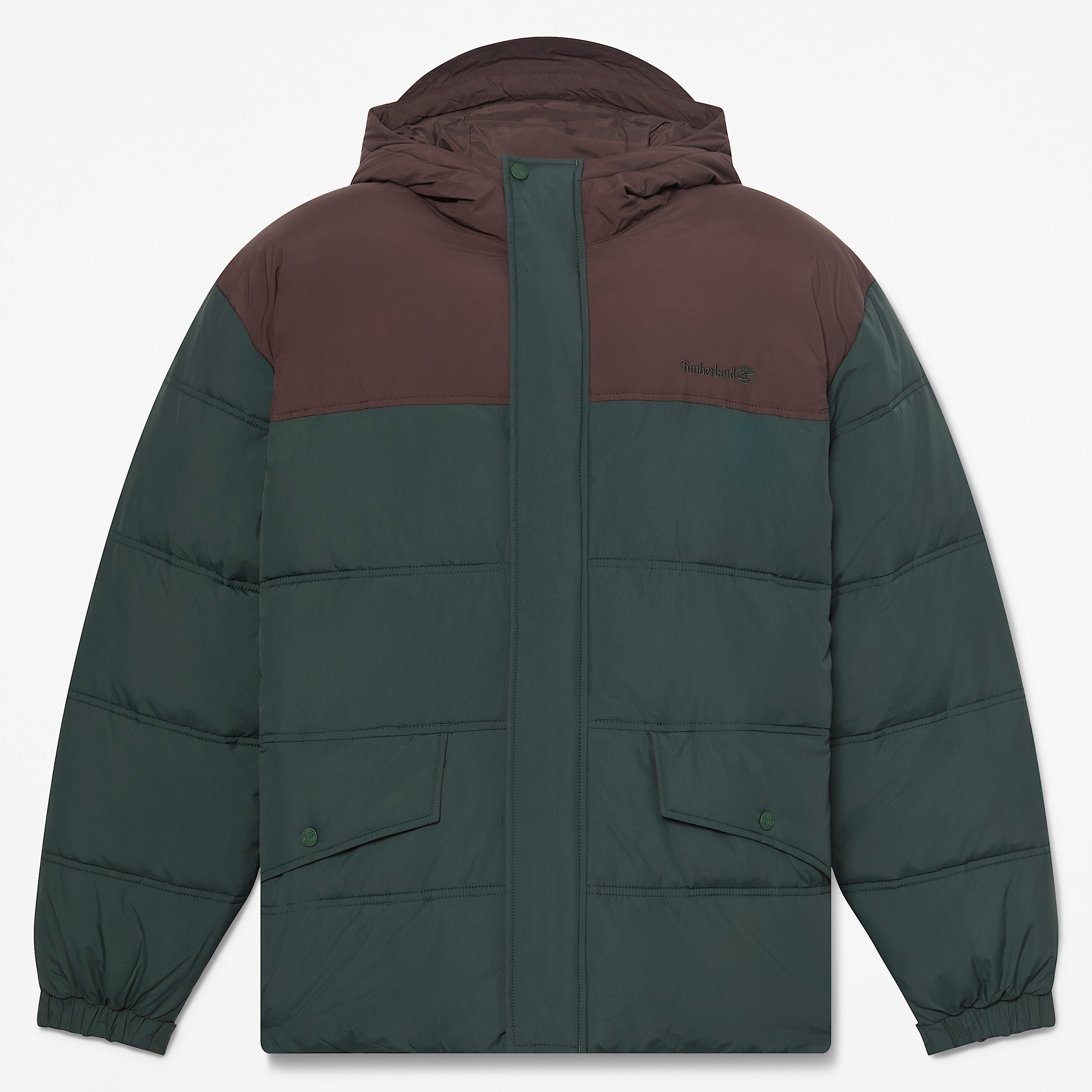 Chaqueta acolchada impermeable para hombre en verde oscuromarrn oscuro TBL verde HERO