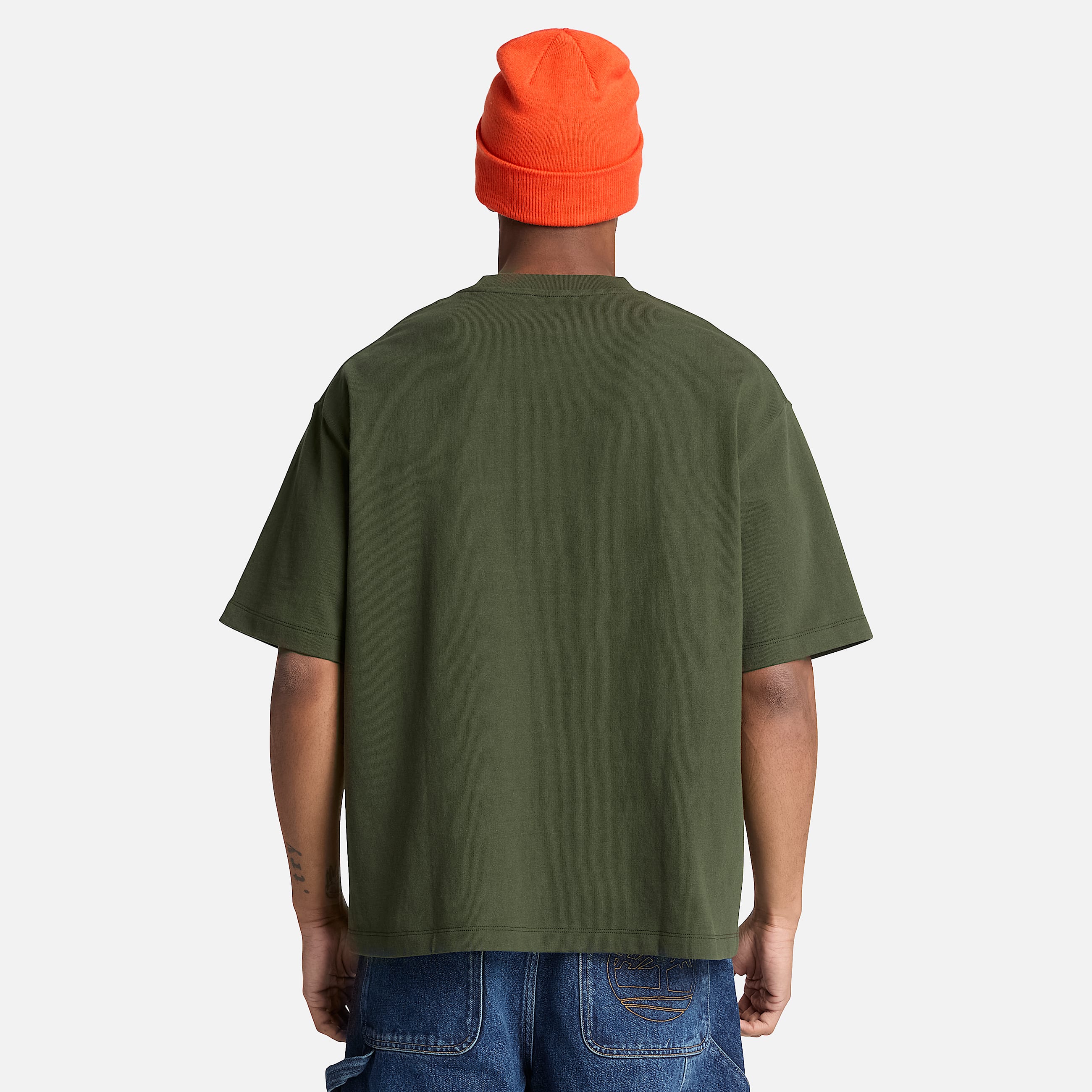 Rugged Boot ShortSleeve TShirt for Men in Dark Green TBL Green ALT8