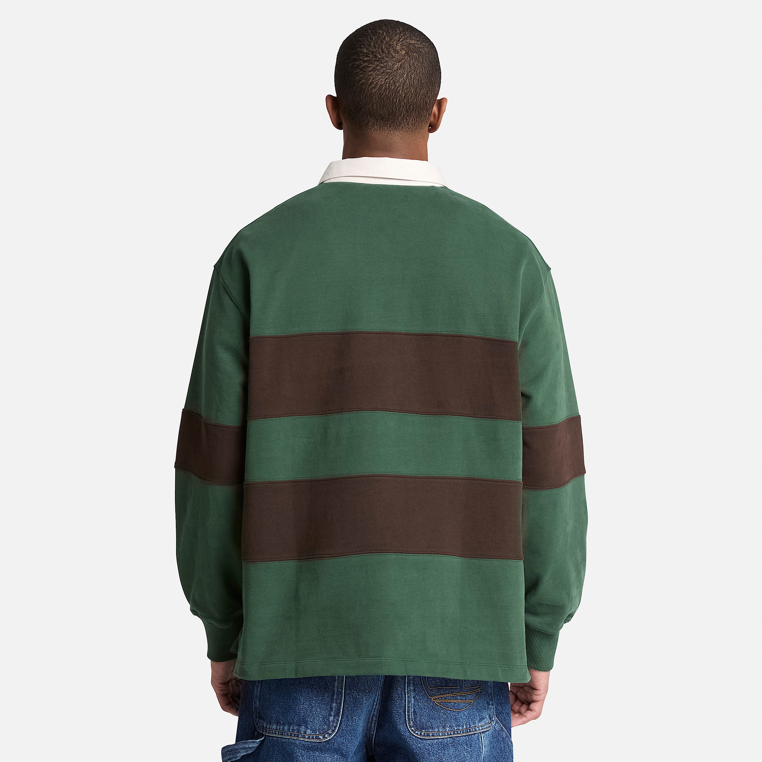 Rugby Polo Sweatshirt for Men in Dark GreenDark Brown TBL Green ALT8