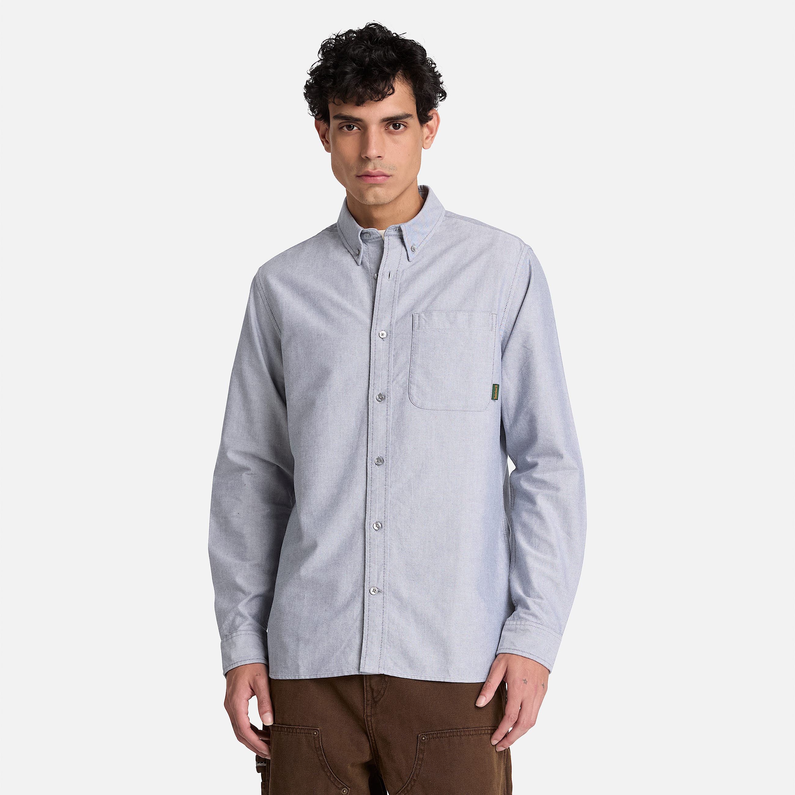 Chemise oxford Lake Warner pour homme en bleu fonc TBL bleu ALT1