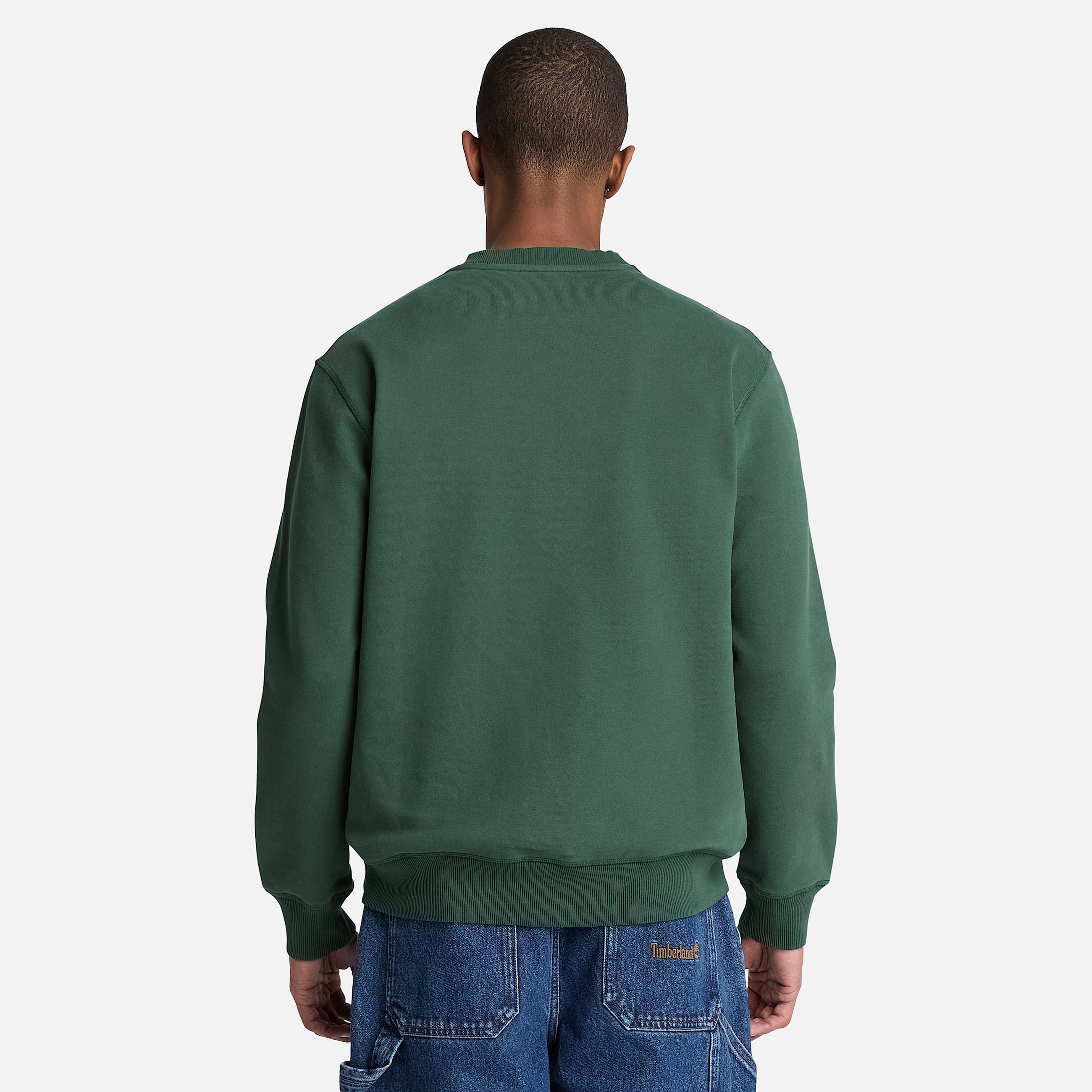 Sweat  col rond et logo brod Established 1973 pour homme en vert fonc TBL Verte ALT8