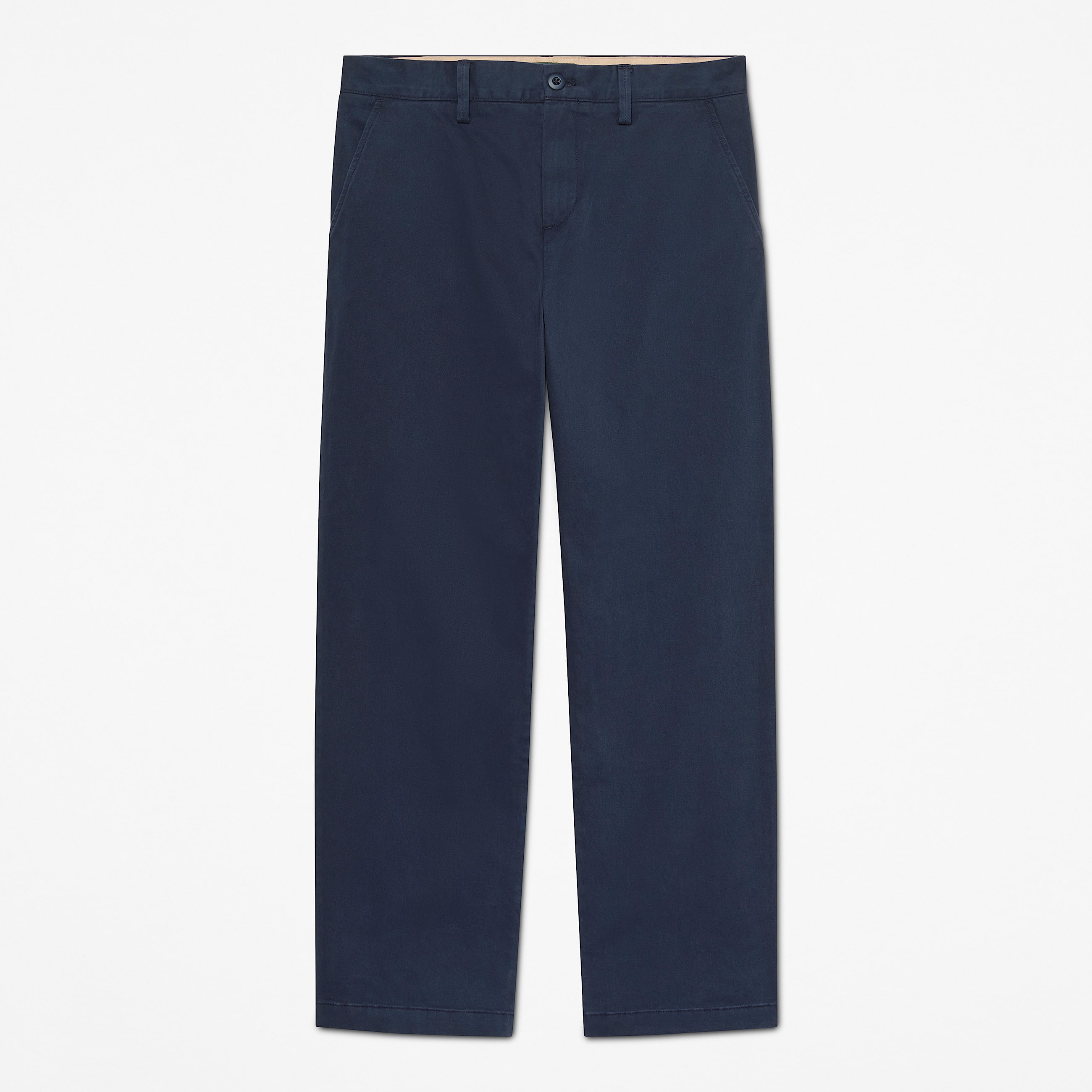 Peached Heavy Twill Chino Trouser for Men in Dark Blue TBL Blue HERO