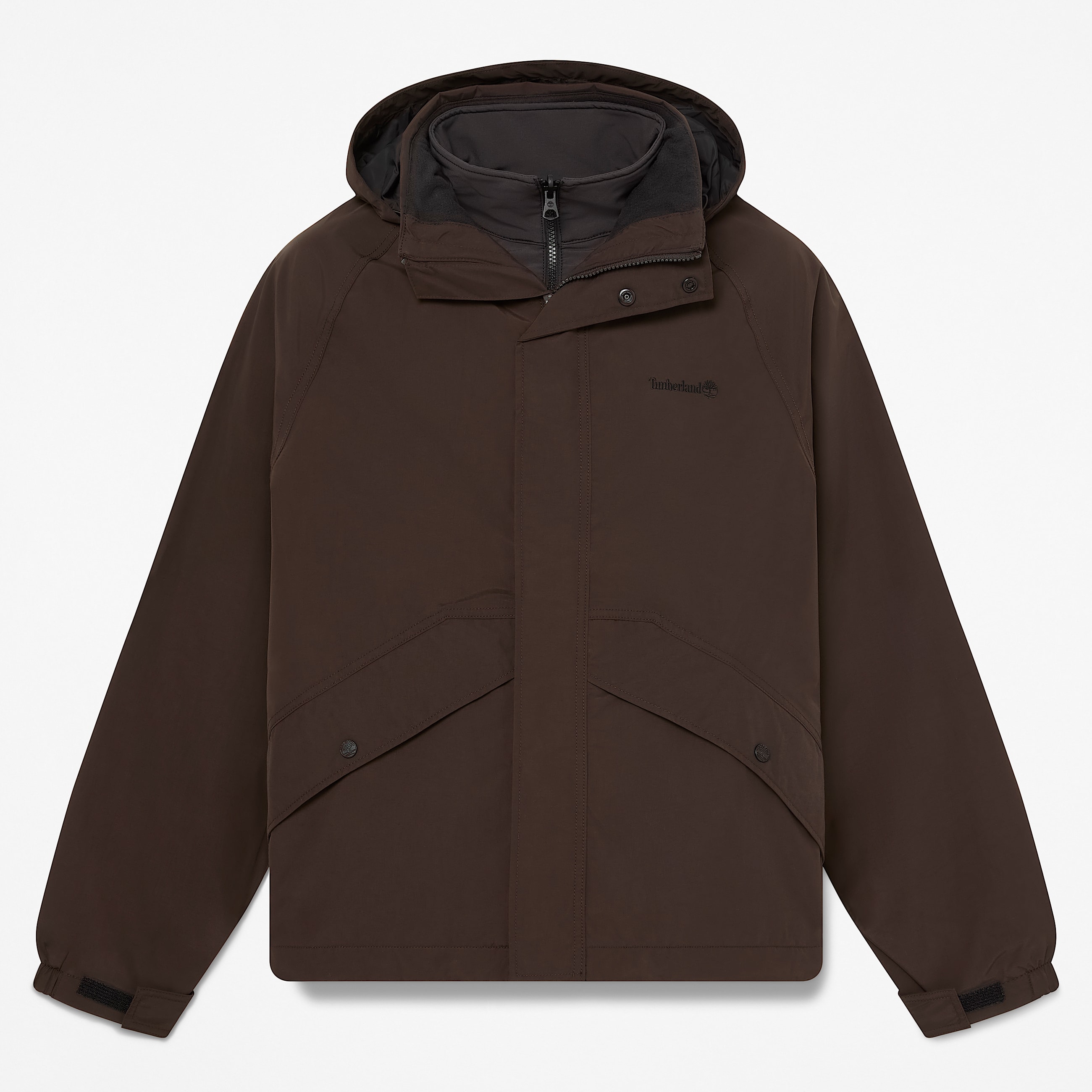 Veste 3en1 impermable pour homme en marron fonc TBL marron HERO