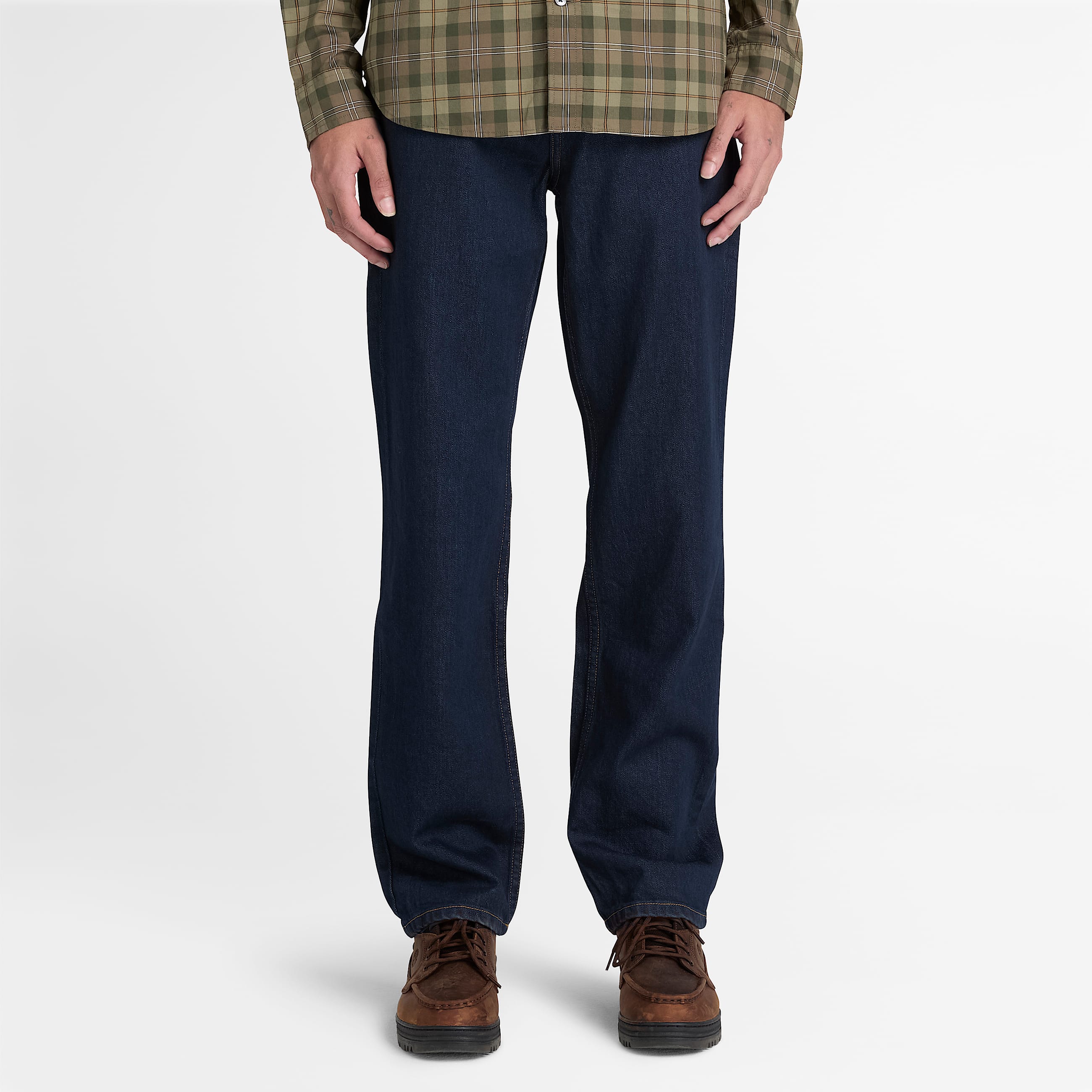 Straight Denim Trouser for Men in Dark Blue TBL Blue ALT1