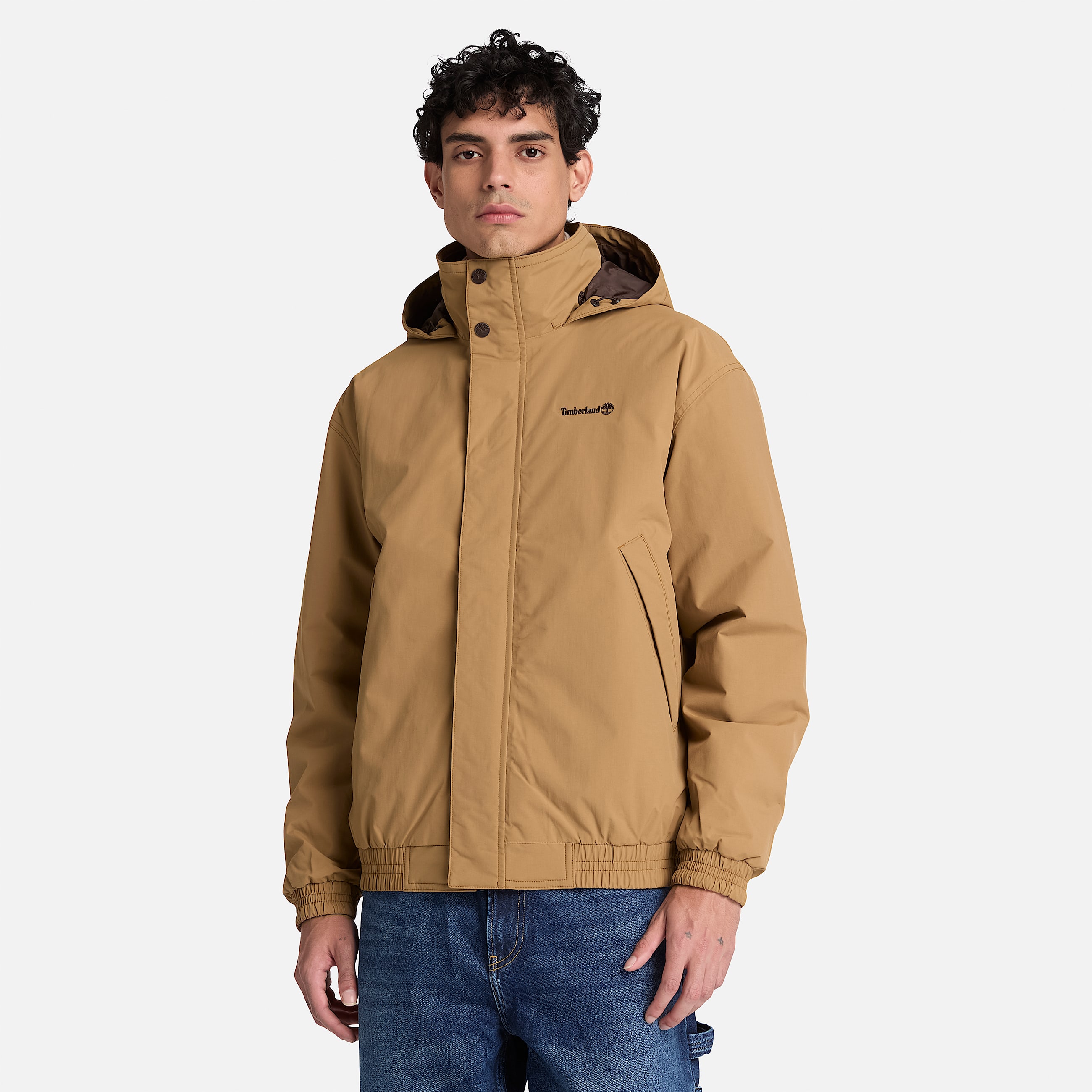 Wasserdichte isolierte Bomberjacke fr Herren in Braun TBL Braun ALT1
