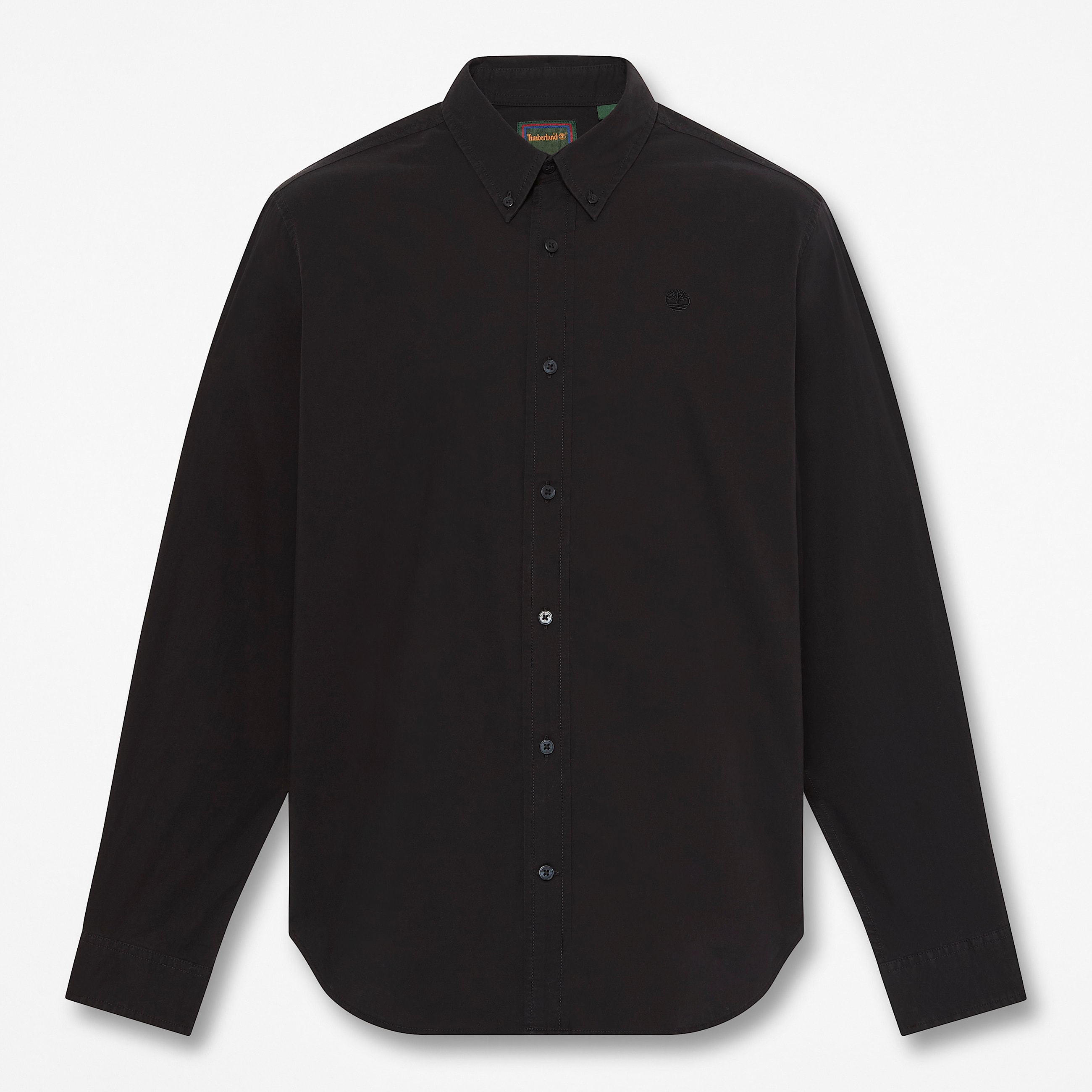 Chemise en popeline  manches longues pour homme en noir TBL noir HERO
