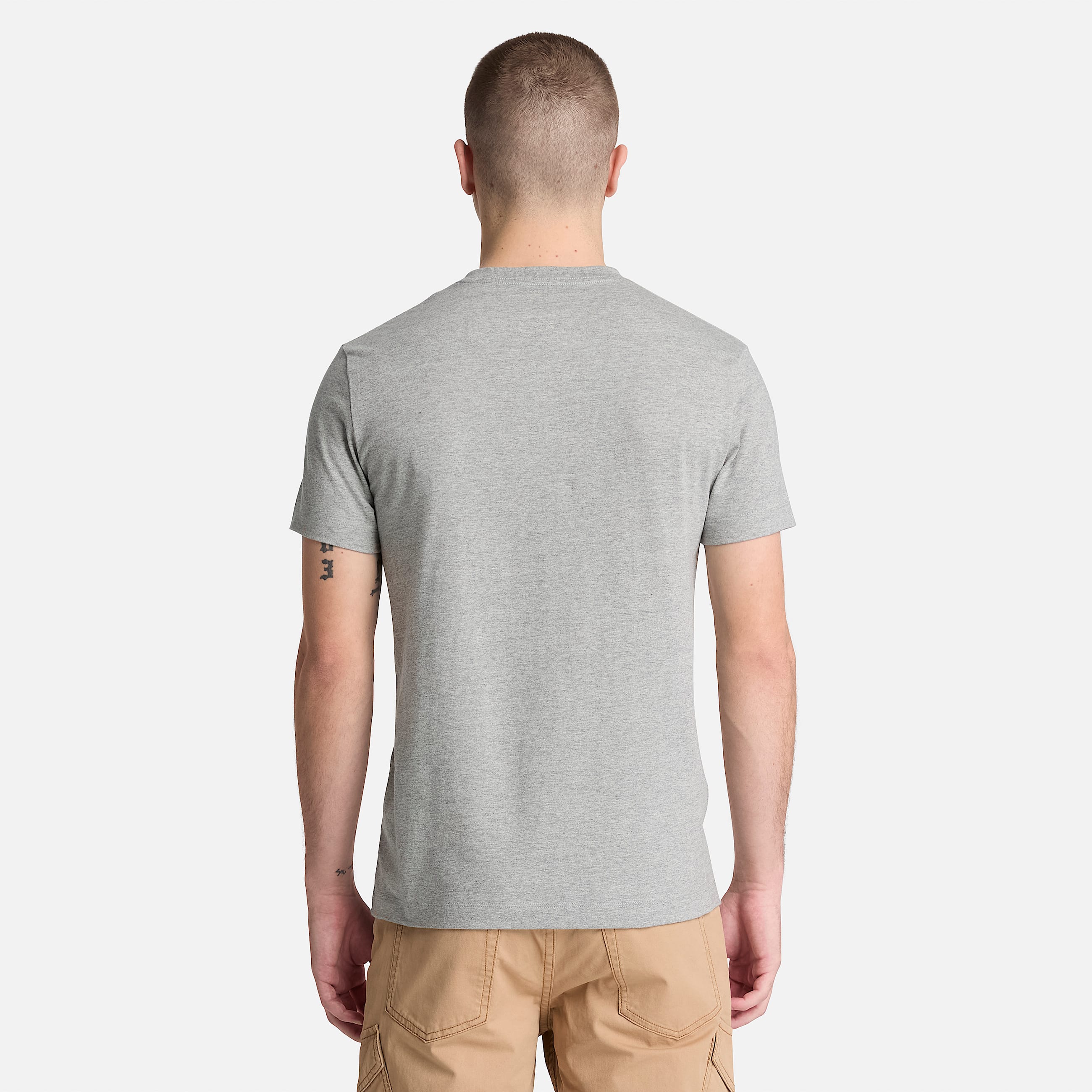 Dunstan River Slim ShortSleeve TShirt for Men in Grey TBL Grey ALT8