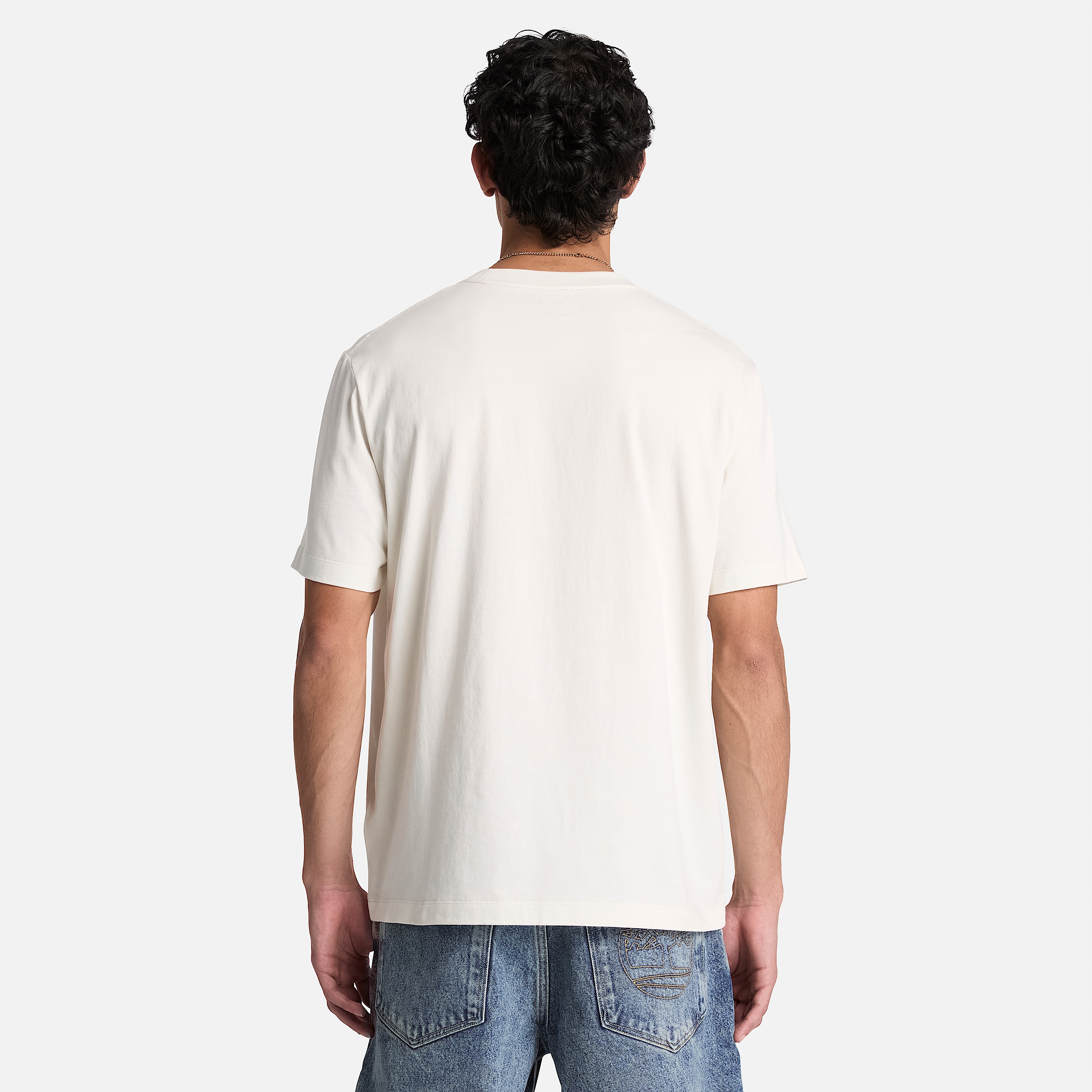 Tshirt  manches courtes et broderie Established 1973 pour homme en blanc TBL blanc ALT8