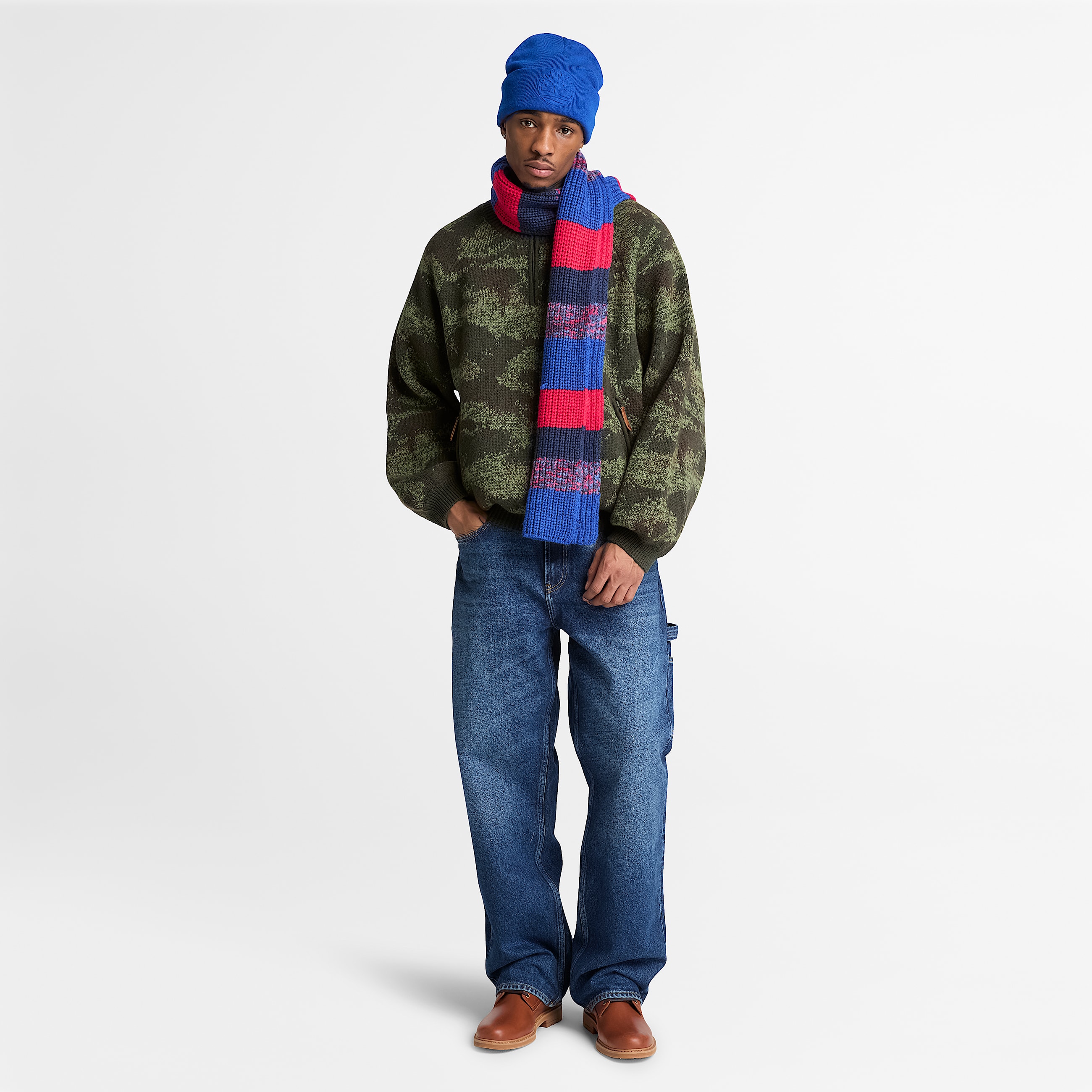 Carpenter Denim Trouser for Men in Dark Blue TBL Blue ALT2
