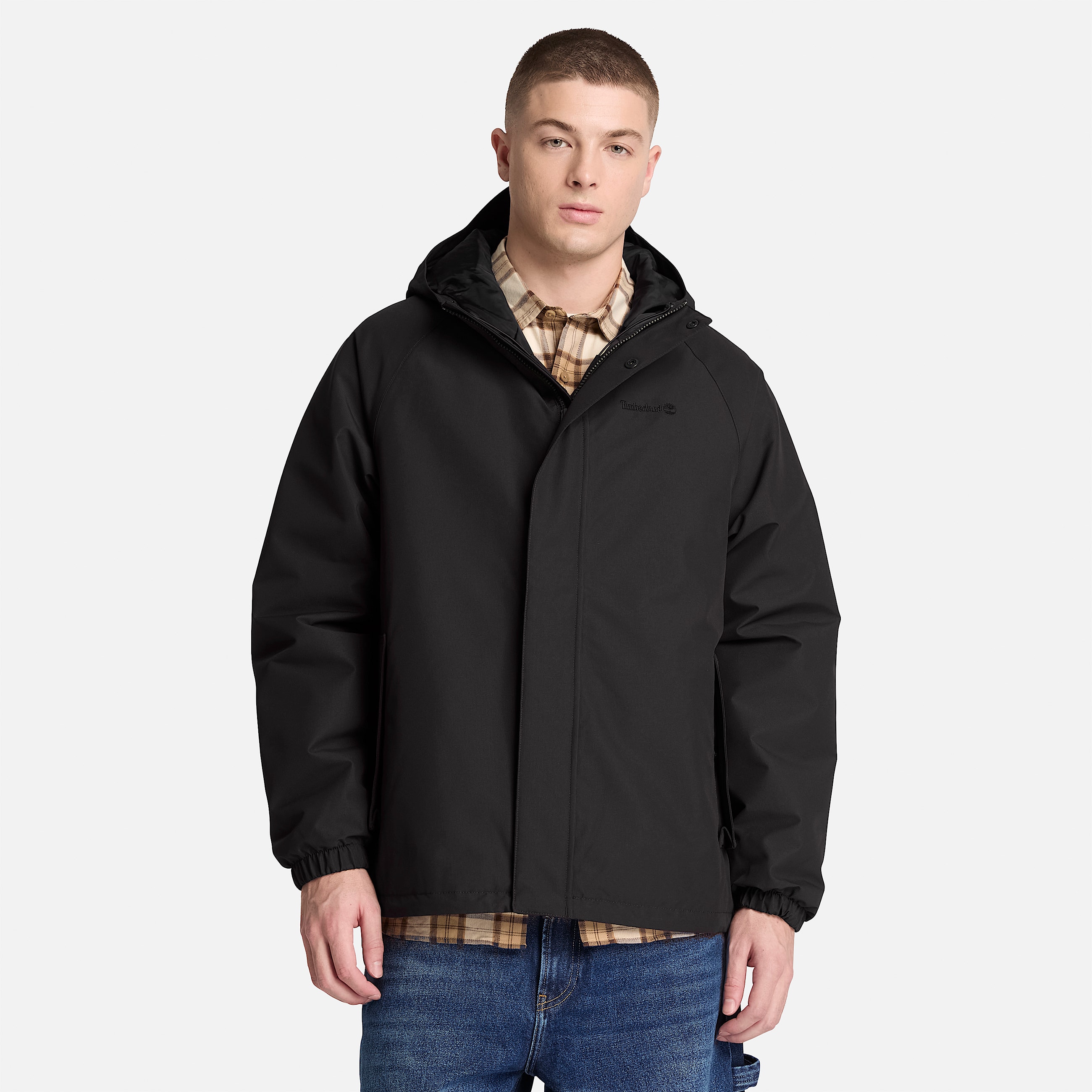 Waterproof Insulated Jacket for Men in Black