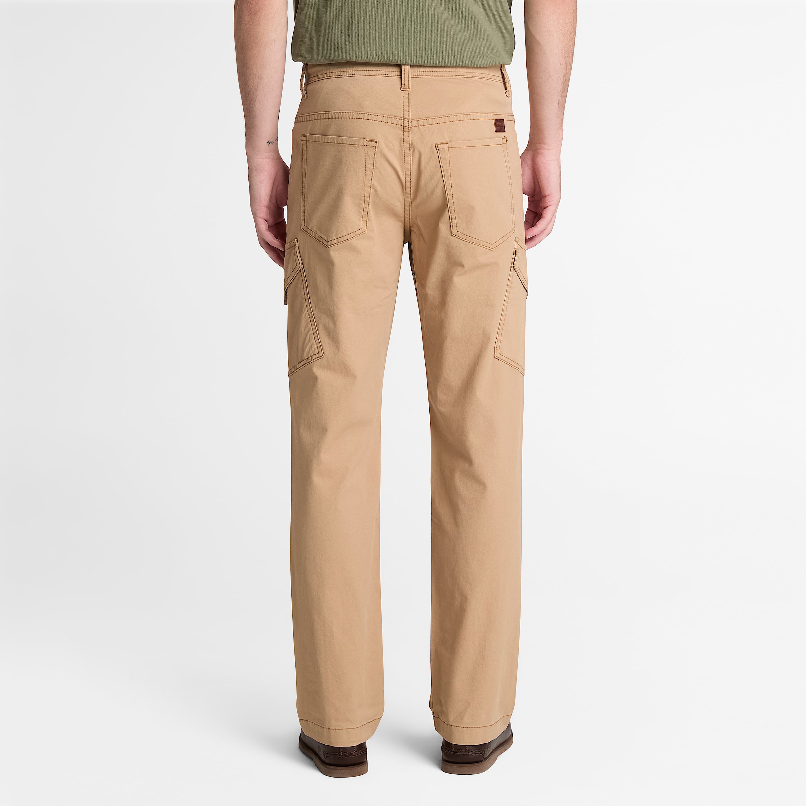 Claremont Slim Twill Chino Trouser for Men in Light Brown TBL Brown ALT8