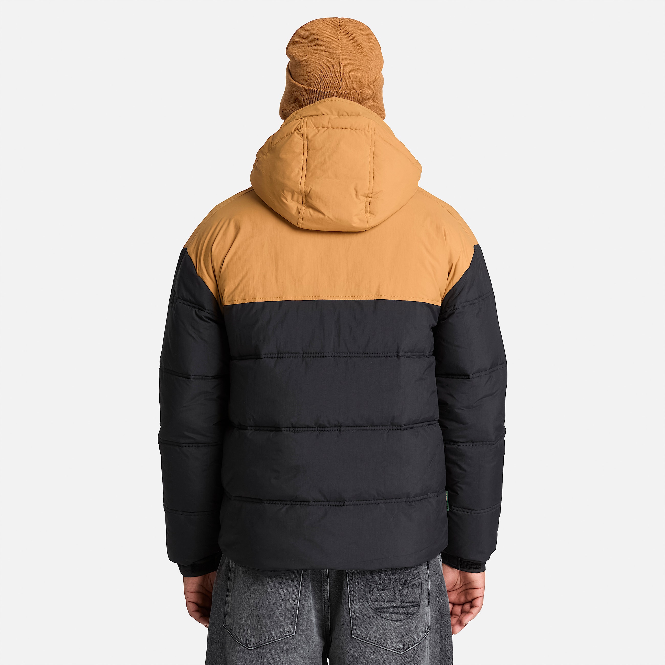 Chaqueta acolchada impermeable para hombre en Negroamarillo TBL negro ALT8
