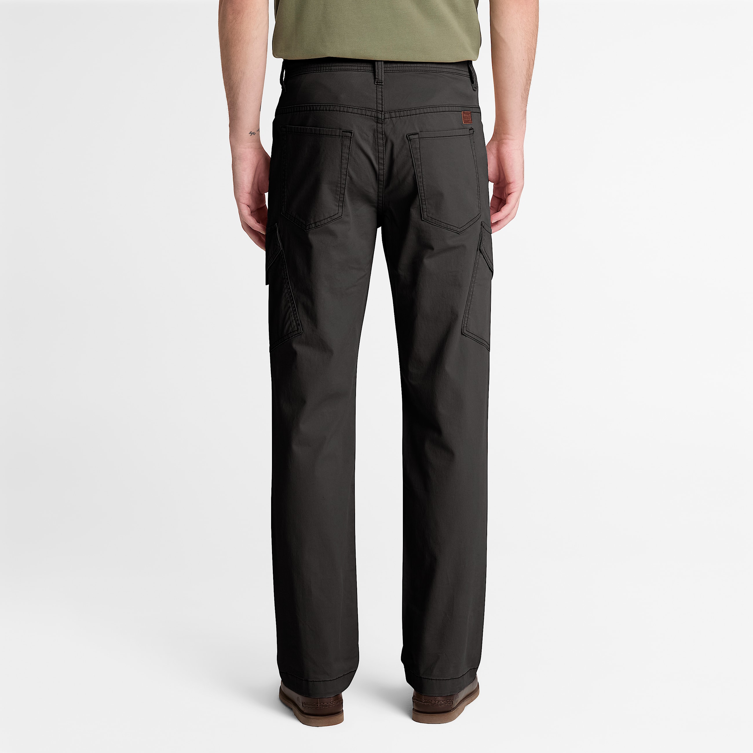 Claremont Slim Twill Chino Trouser for Men in Black TBL Black ALT8