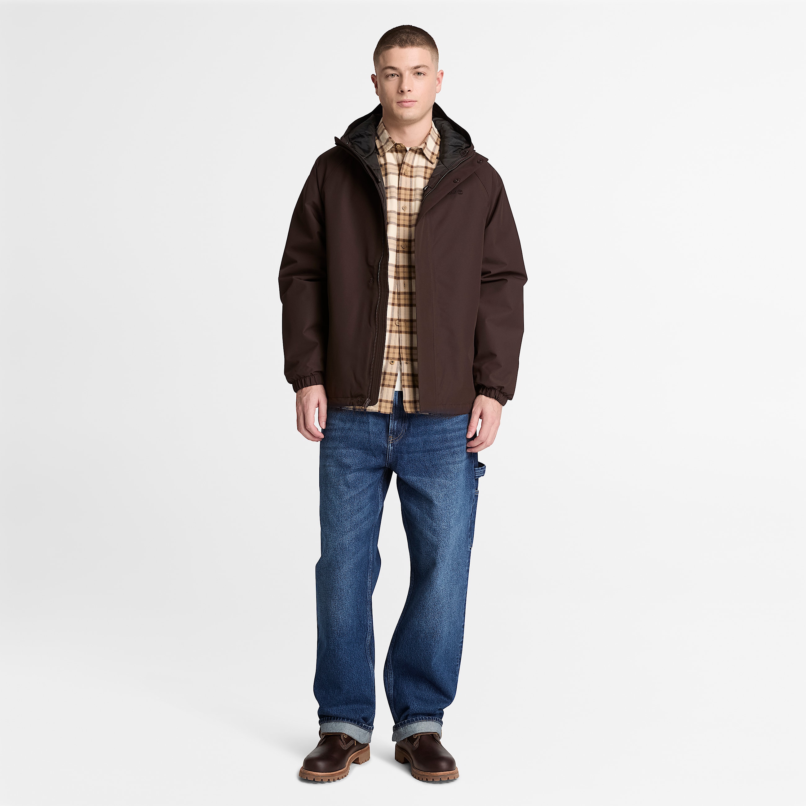 ジャケット・アウター LGB BIKERS-5 DARK CHOCOLATE Waterproof Insulated Jacket for Men in Dark Brown