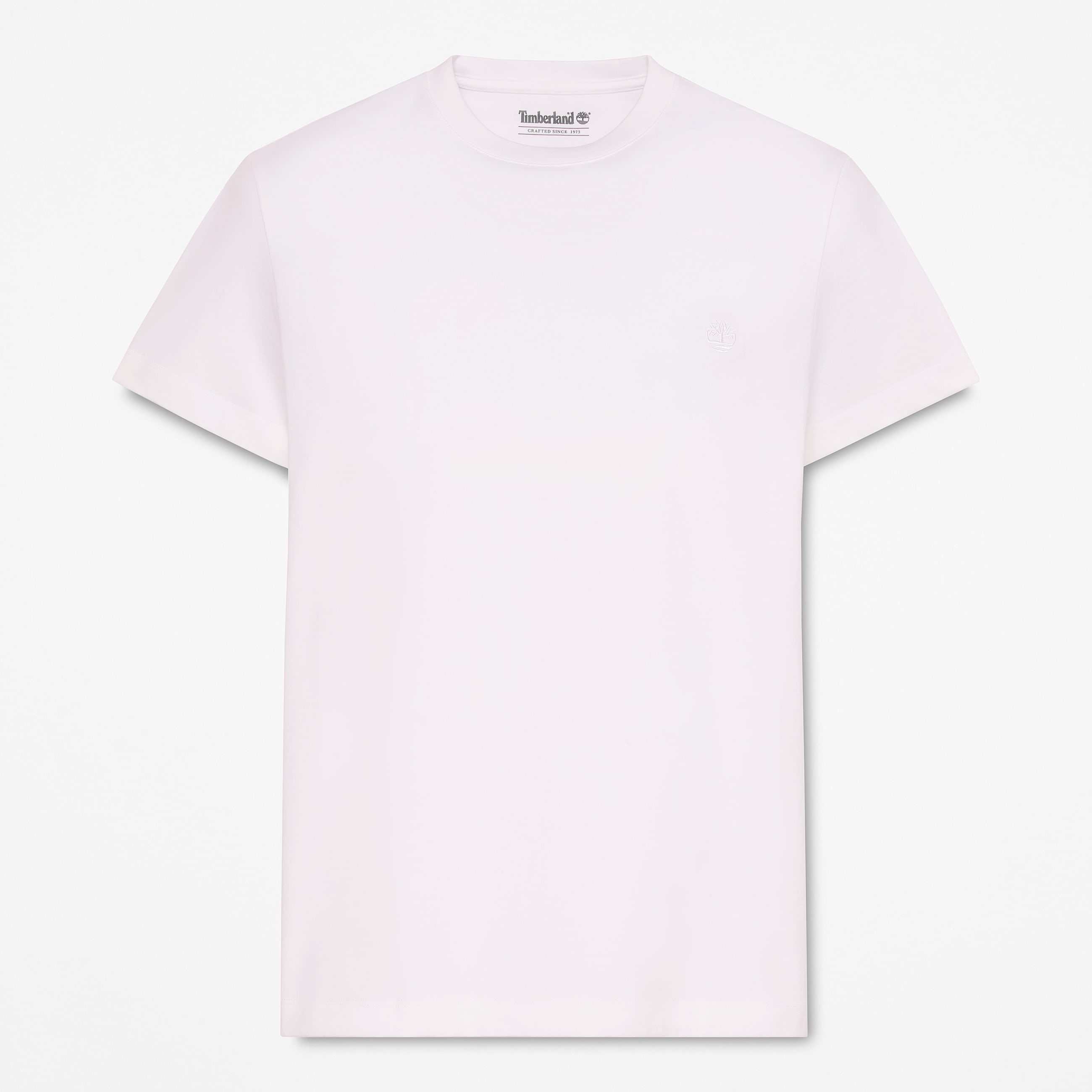 Dunstan River Slim ShortSleeve TShirt for Men in White TBL White HERO