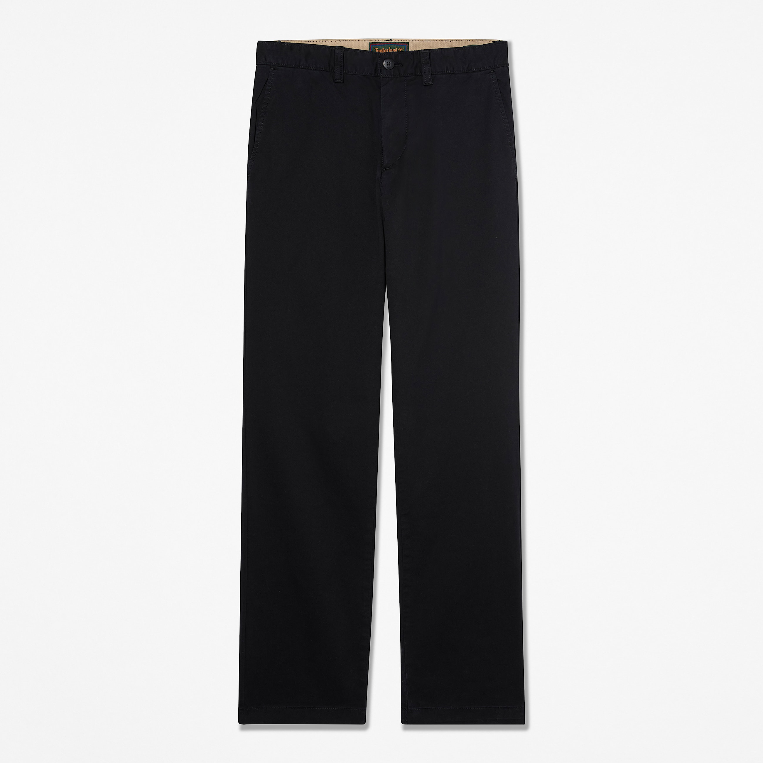 Pantalon chino droit en serg Claremont pour homme en noir TBL noir HERO