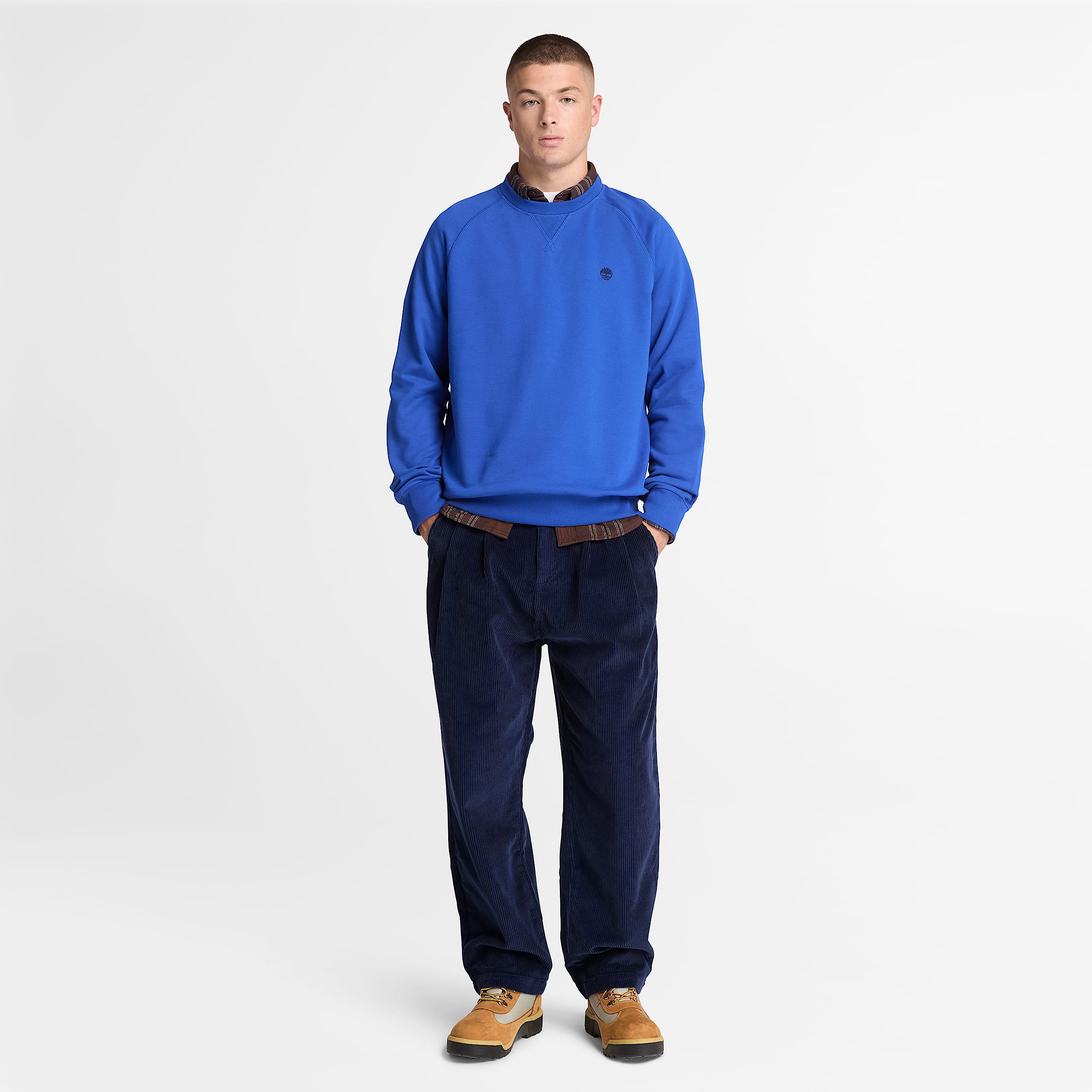 Exeter River Crew Sweatshirt for Men in Blue TBL Blue ALT2