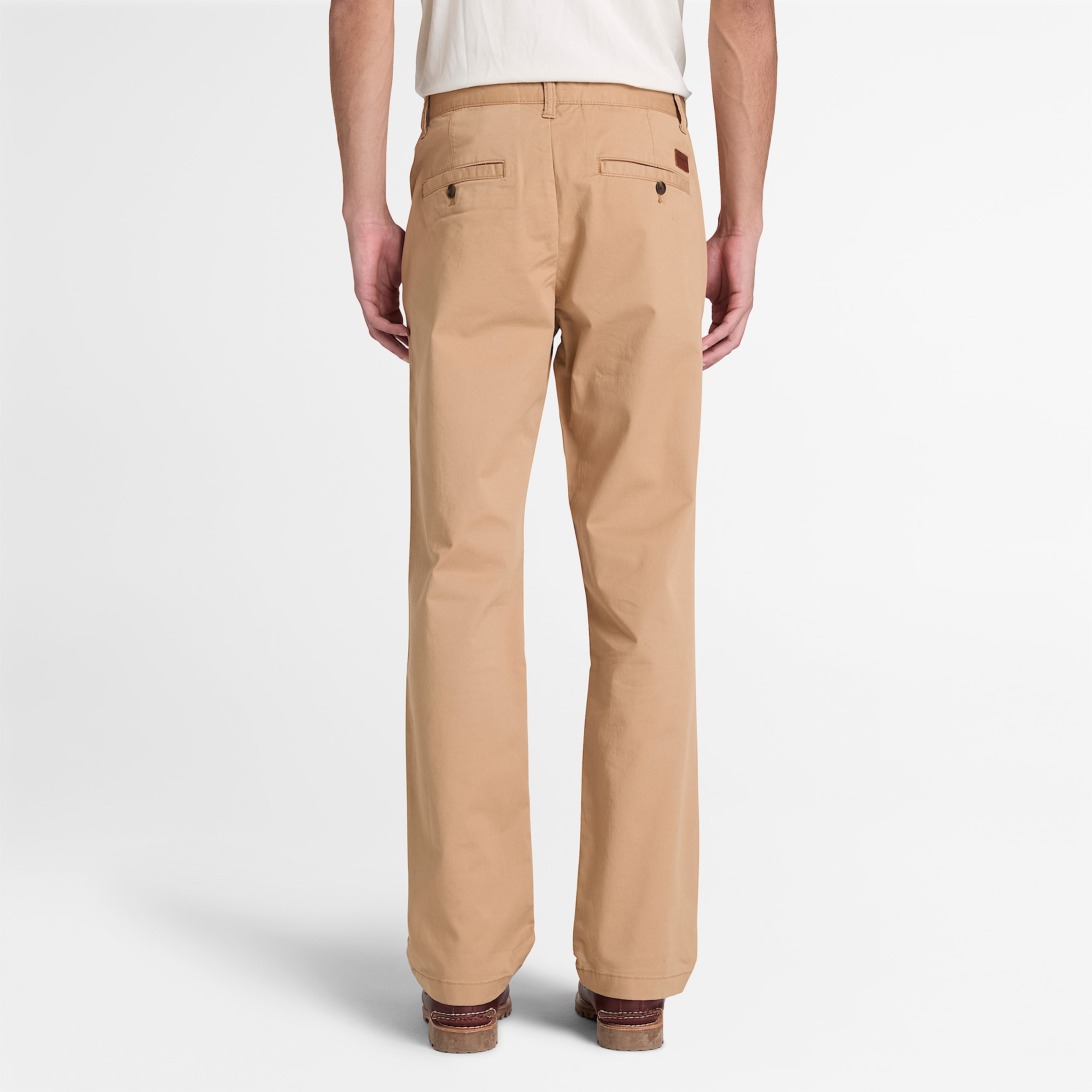 Pantaloni Chino a Gamba Dritta in Twill Claremont da Uomo in marrone chiaro TBL marrone ALT8
