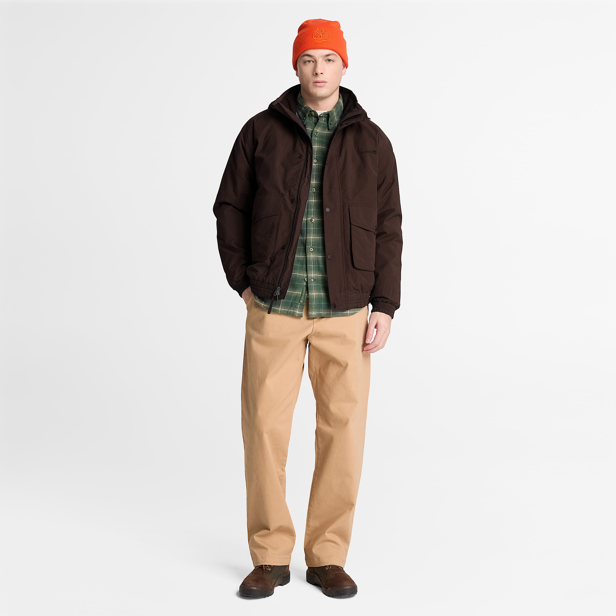 3in1 600Fill Down Bomber for Men in Dark Brown TBL Brown ALT2