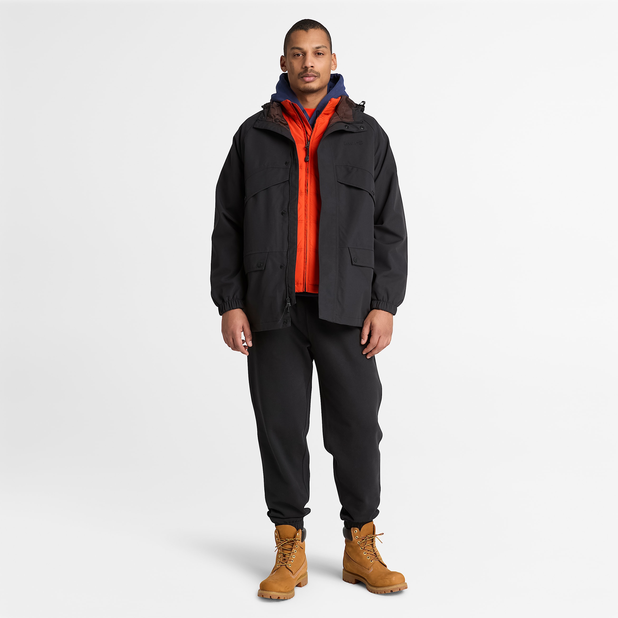 Weatherline ArchiveInspired Parka for Men in Black TBL Black ALT2