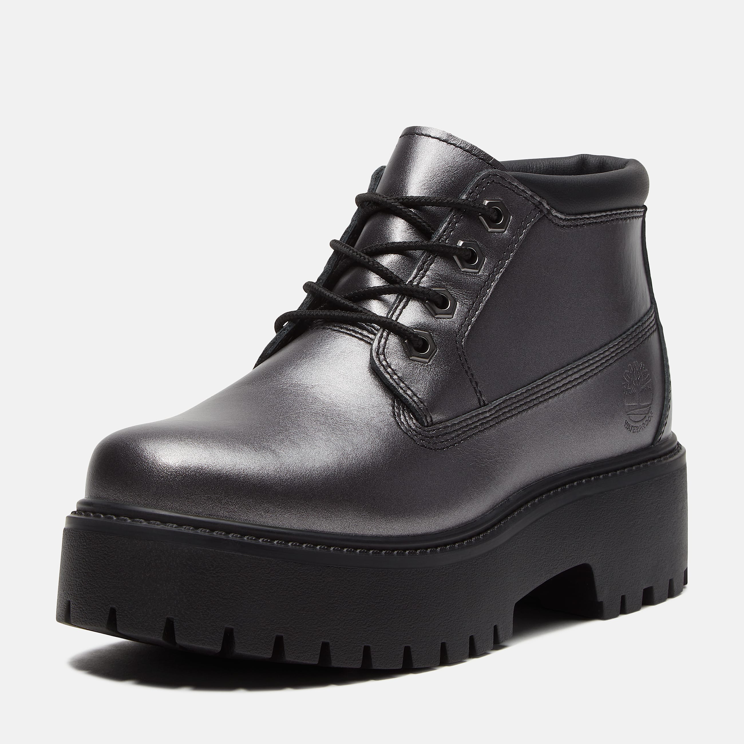 Stone Street Platform Mid Waterproof Boot for Women in Grey TBL Grey ALT9
