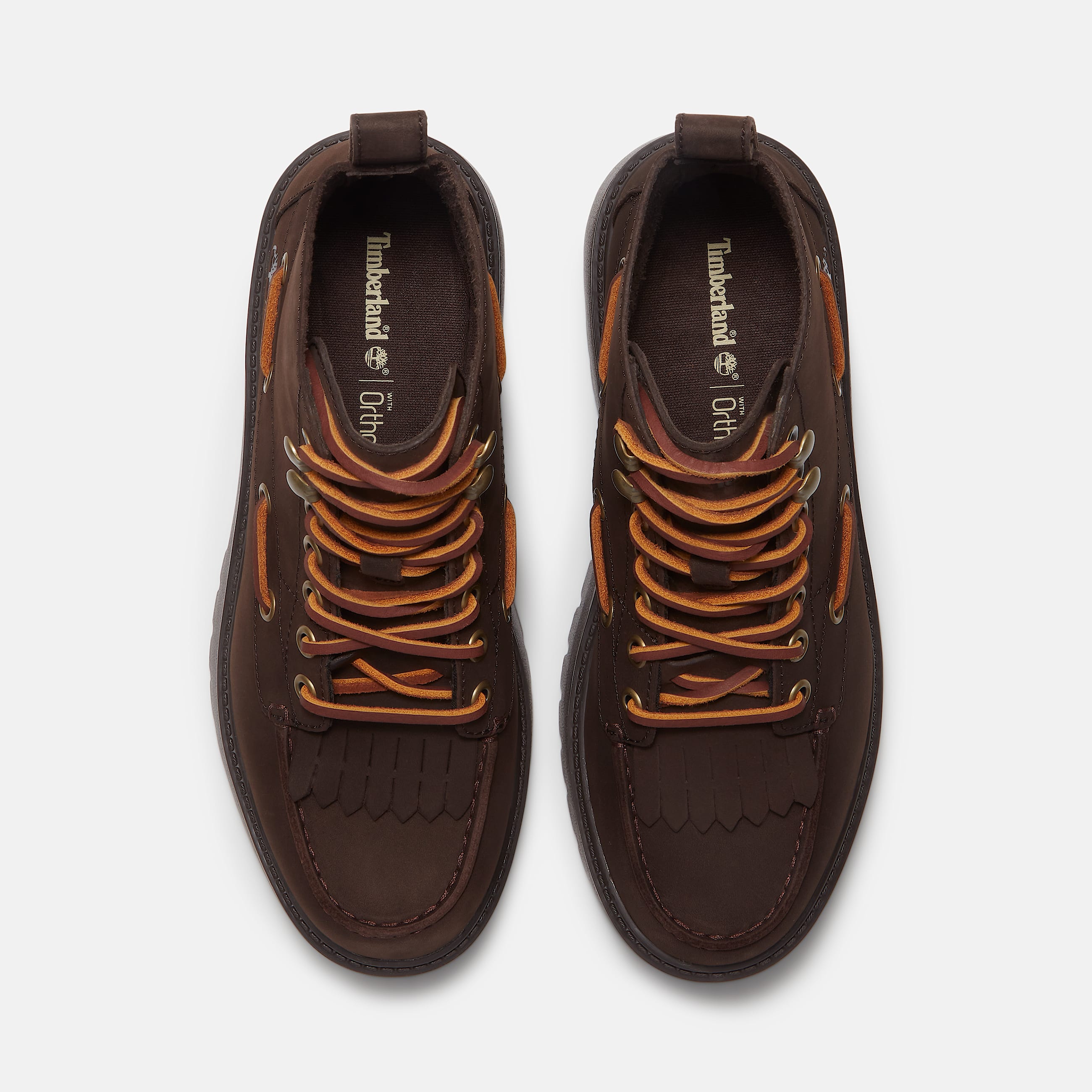 Botas con plataforma y lengeta decorativa Stone Street para mujer en marrn oscuro TBL marrn ALT2