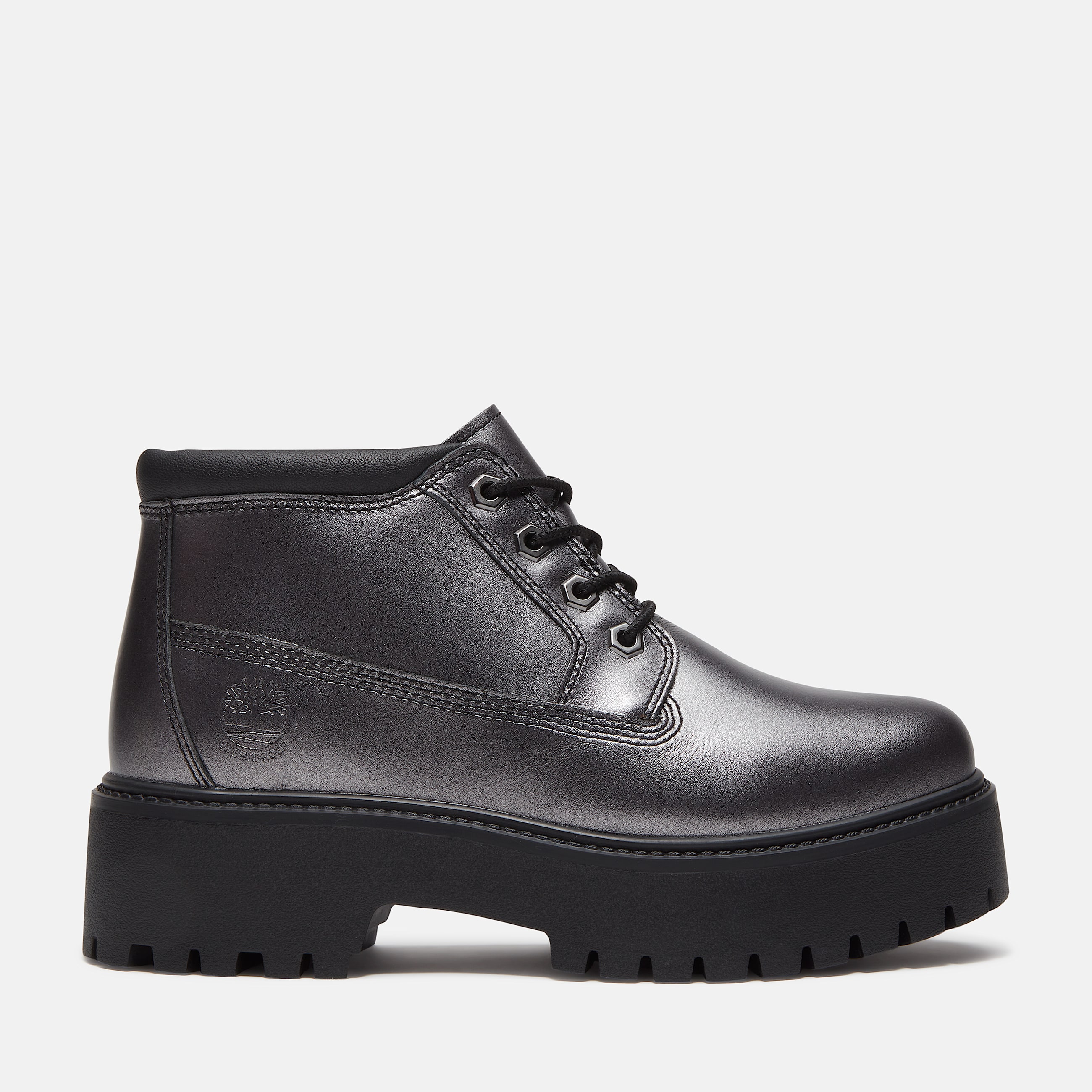 Stone Street Platform Mid Waterproof Boot for Women in Grey TBL Grey HERO