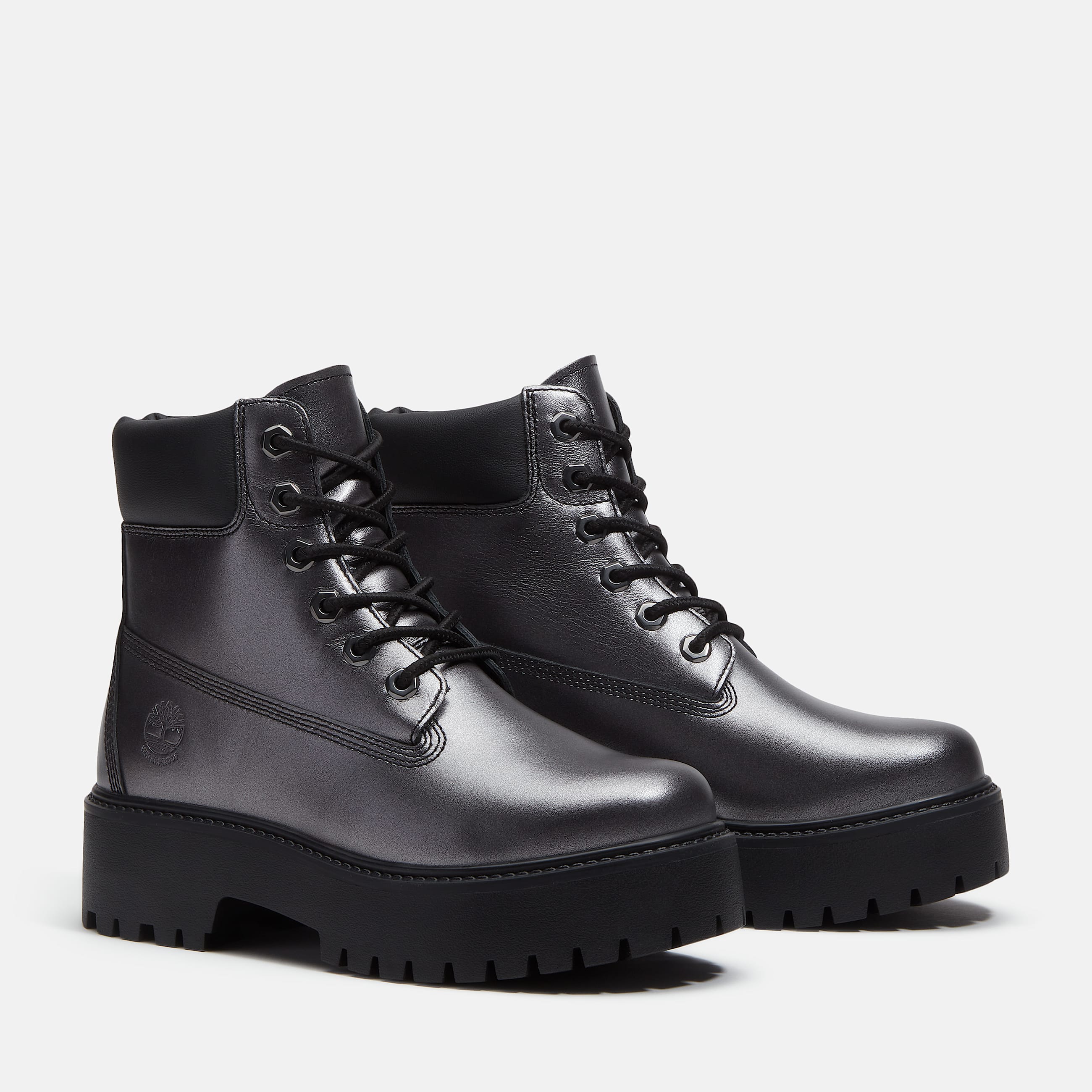 Stone Street Platform 6Inch Waterproof Boot for Women in Grey TBL Grey ALT4