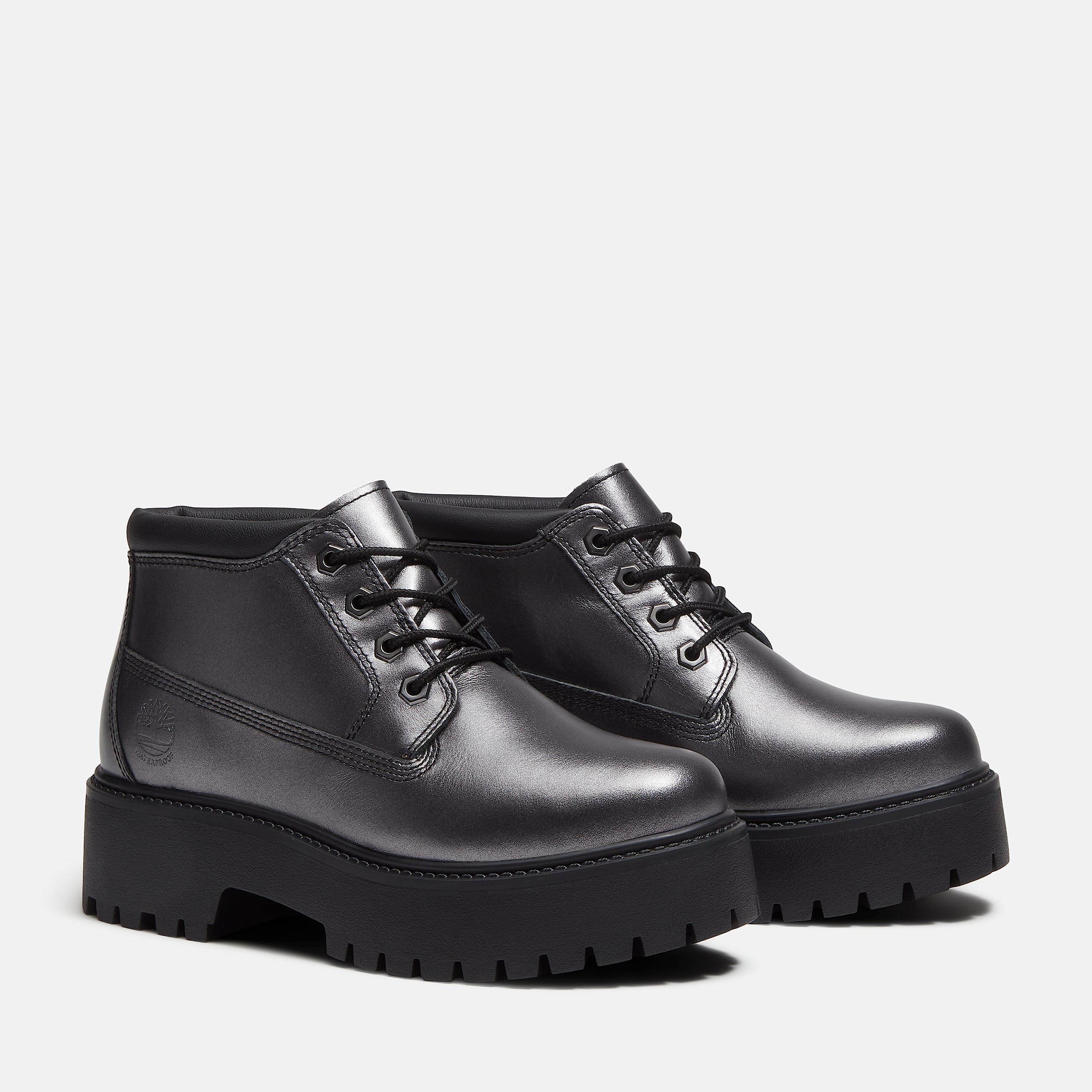 Stone Street Platform Mid Waterproof Boot for Women in Grey TBL Grey ALT4