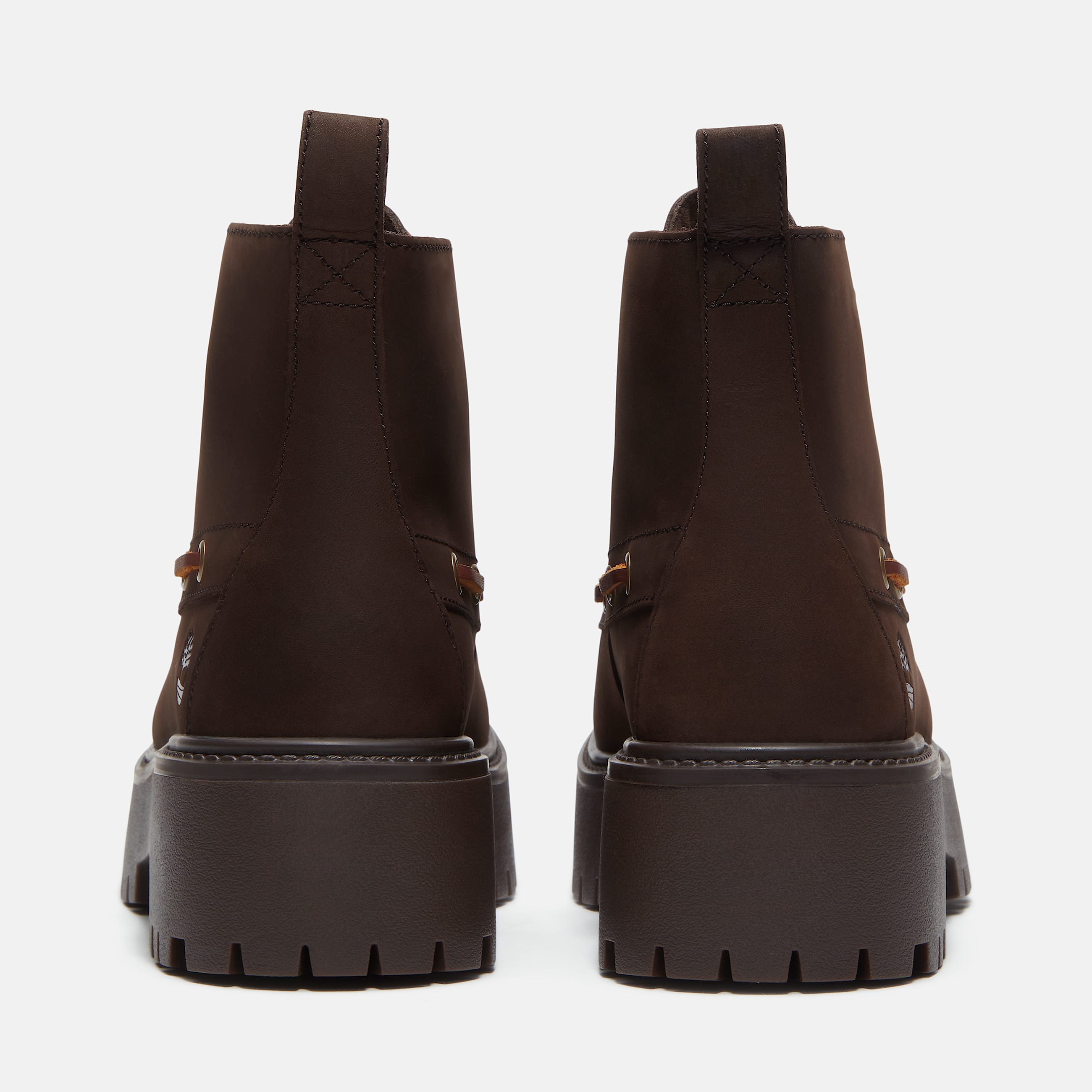Botas con plataforma y lengeta decorativa Stone Street para mujer en marrn oscuro TBL marrn ALT5
