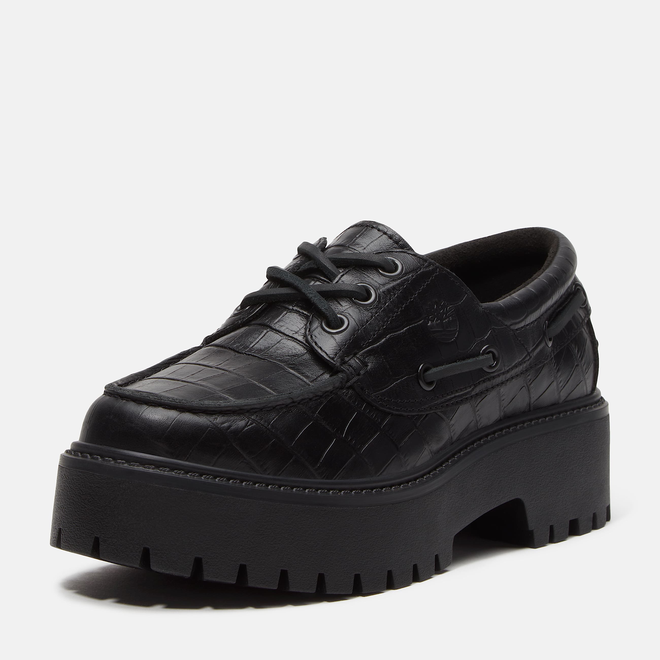 Stone Street Bootsschuh mit Plateausohle fr Damen in Schwarz TBL Schwarz ALT9
