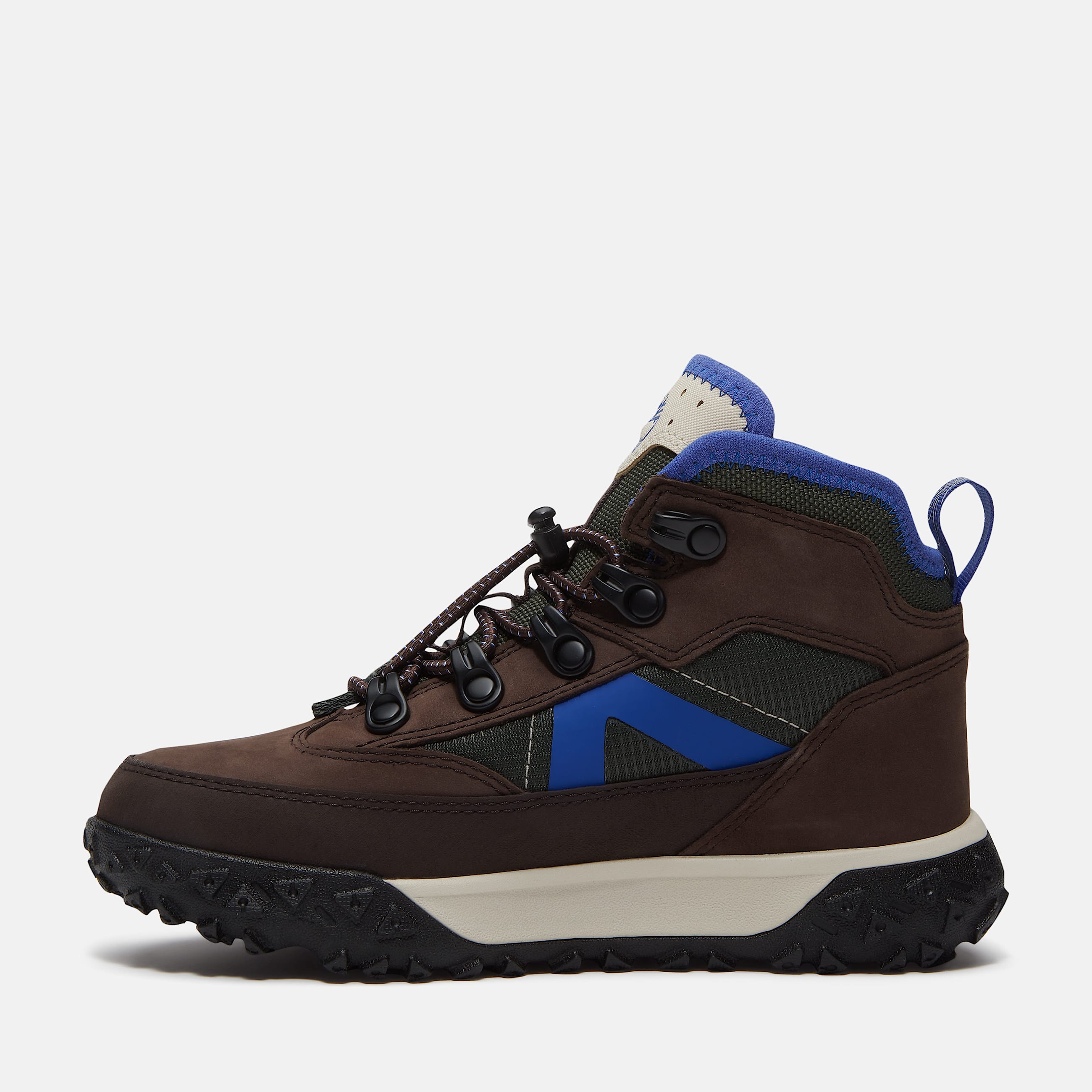 Halbhoher wasserfester GreenStride Motion 6 Bungee Sneaker fr Jugendliche in DunkelbraunDunkelgrn TBL Braun ALT6